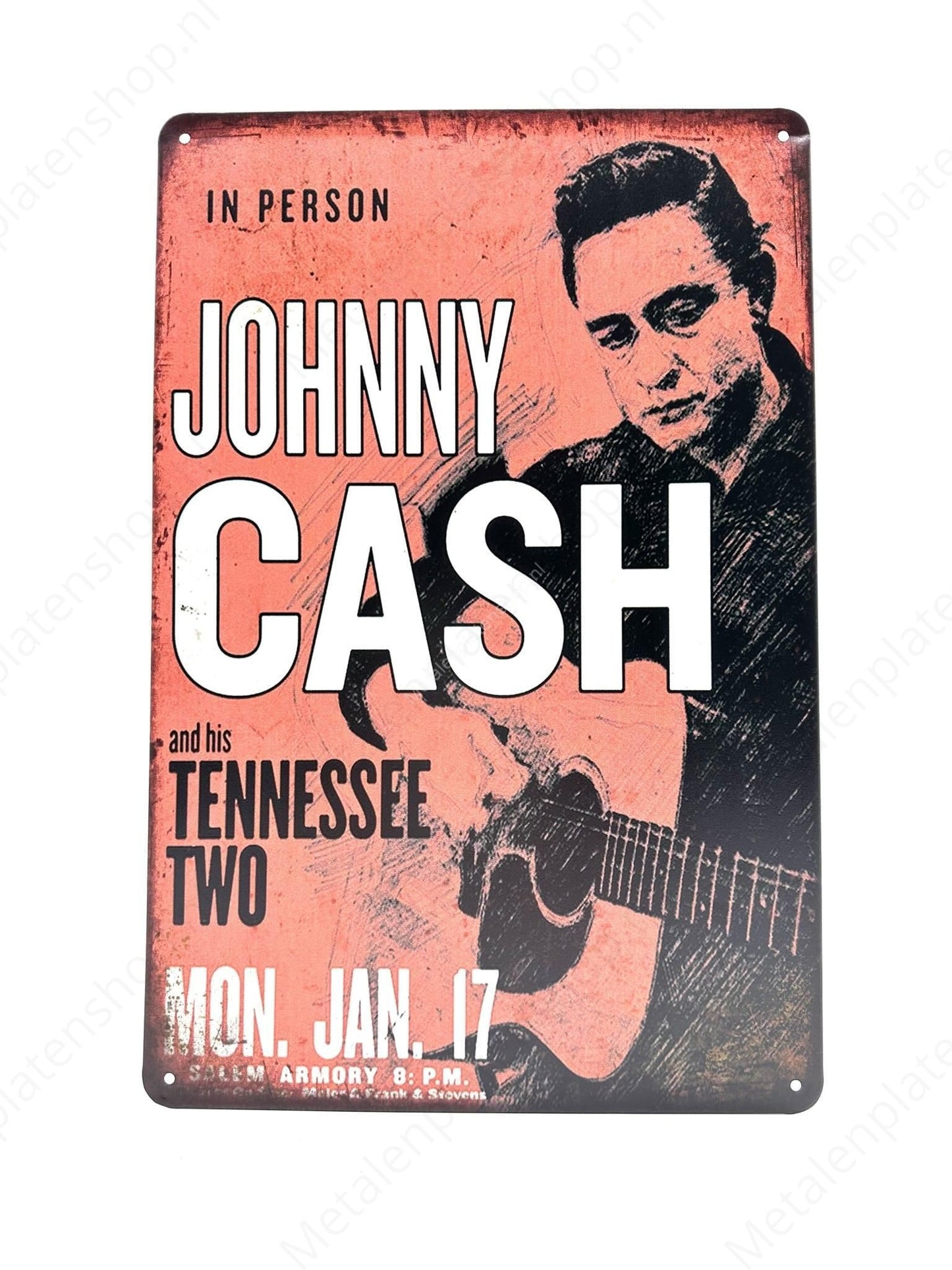 Johnny Cash - and his Tennessee Two - Metal Wall Sign