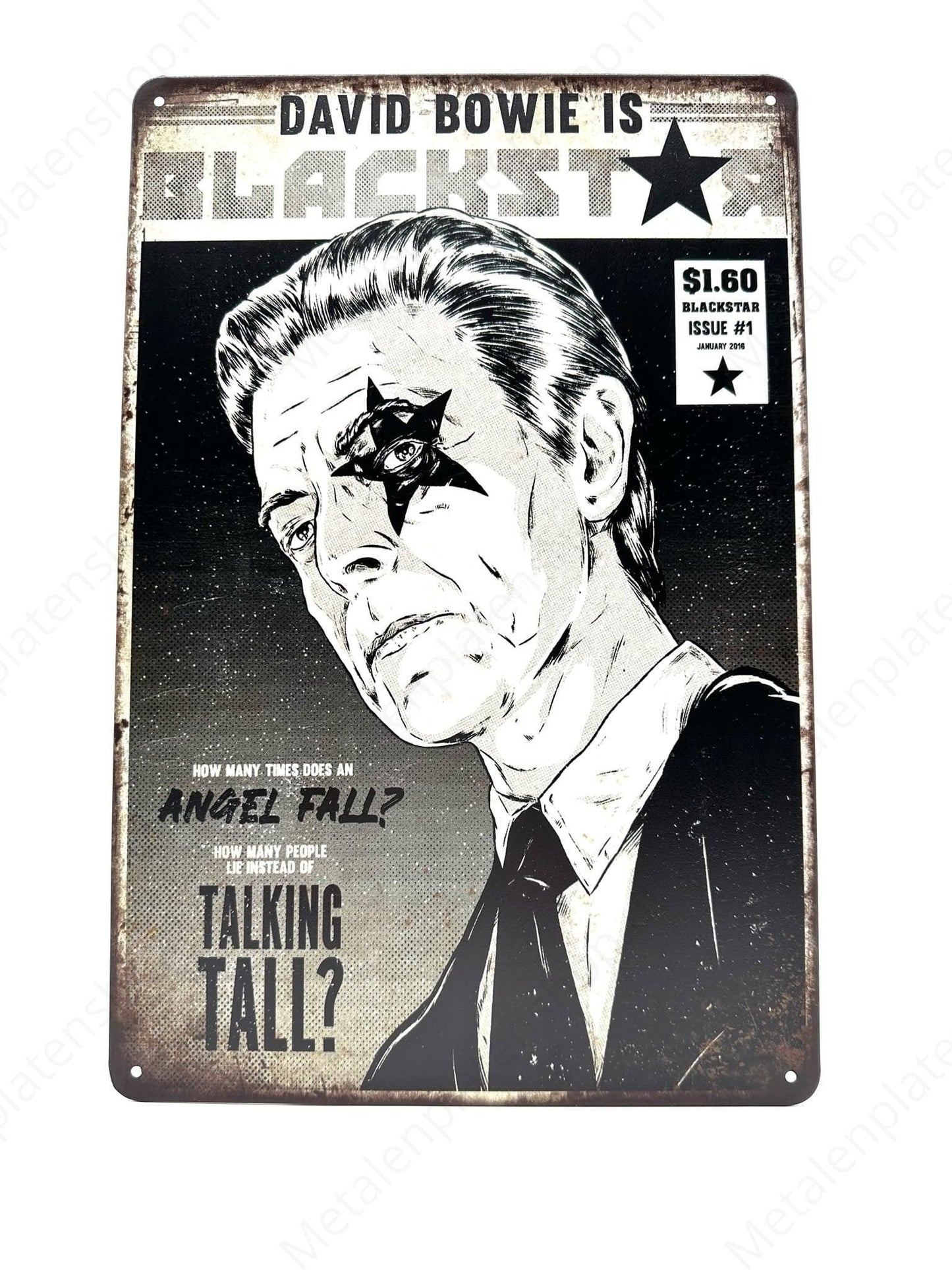 David Bowie is Blackstar - Metal Wall Sign