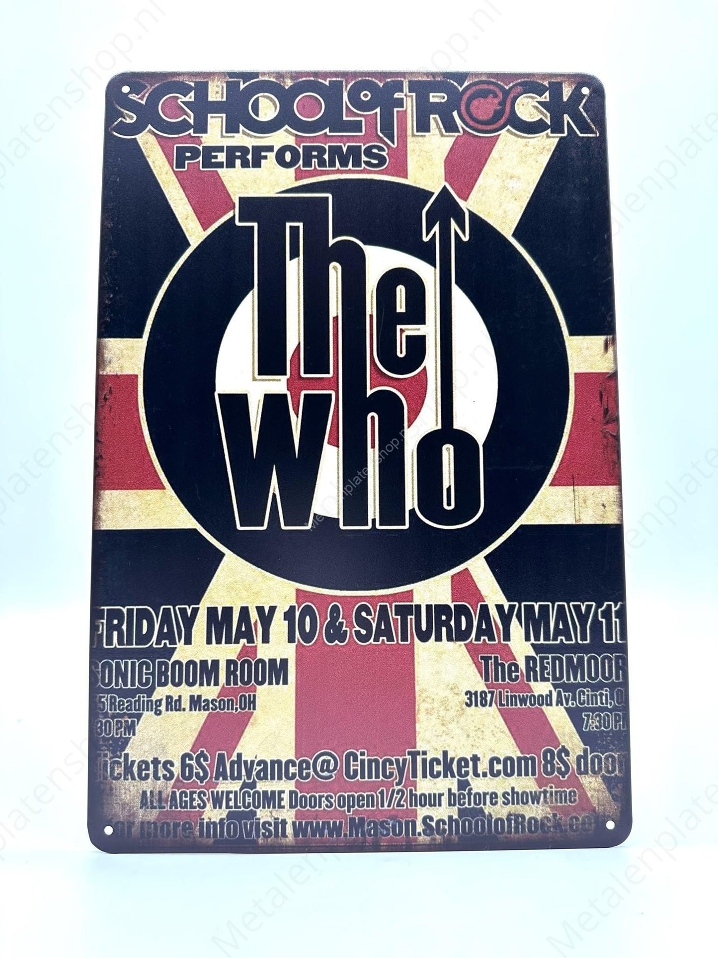 The Who - School of Rock - Metal Wall Sign