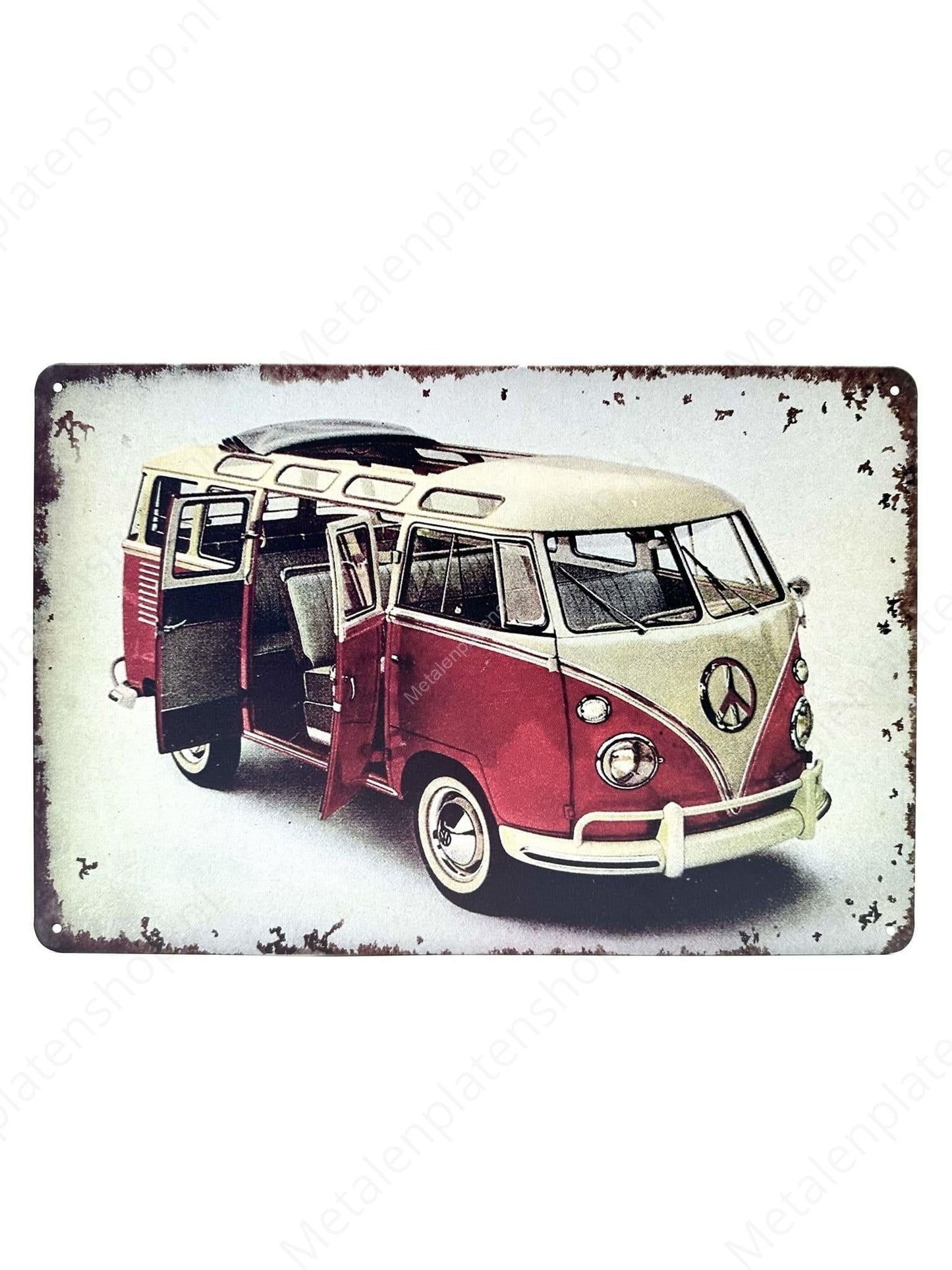 Volkswagen Transporter – Peace – Metallwandschild