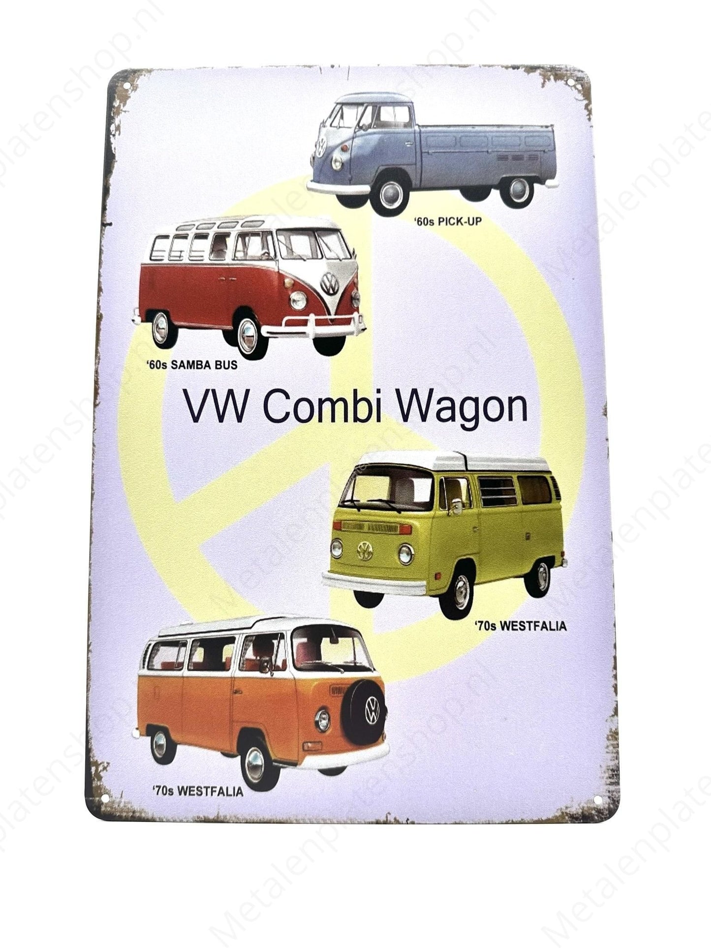 VW Kombi - Metallwandschild