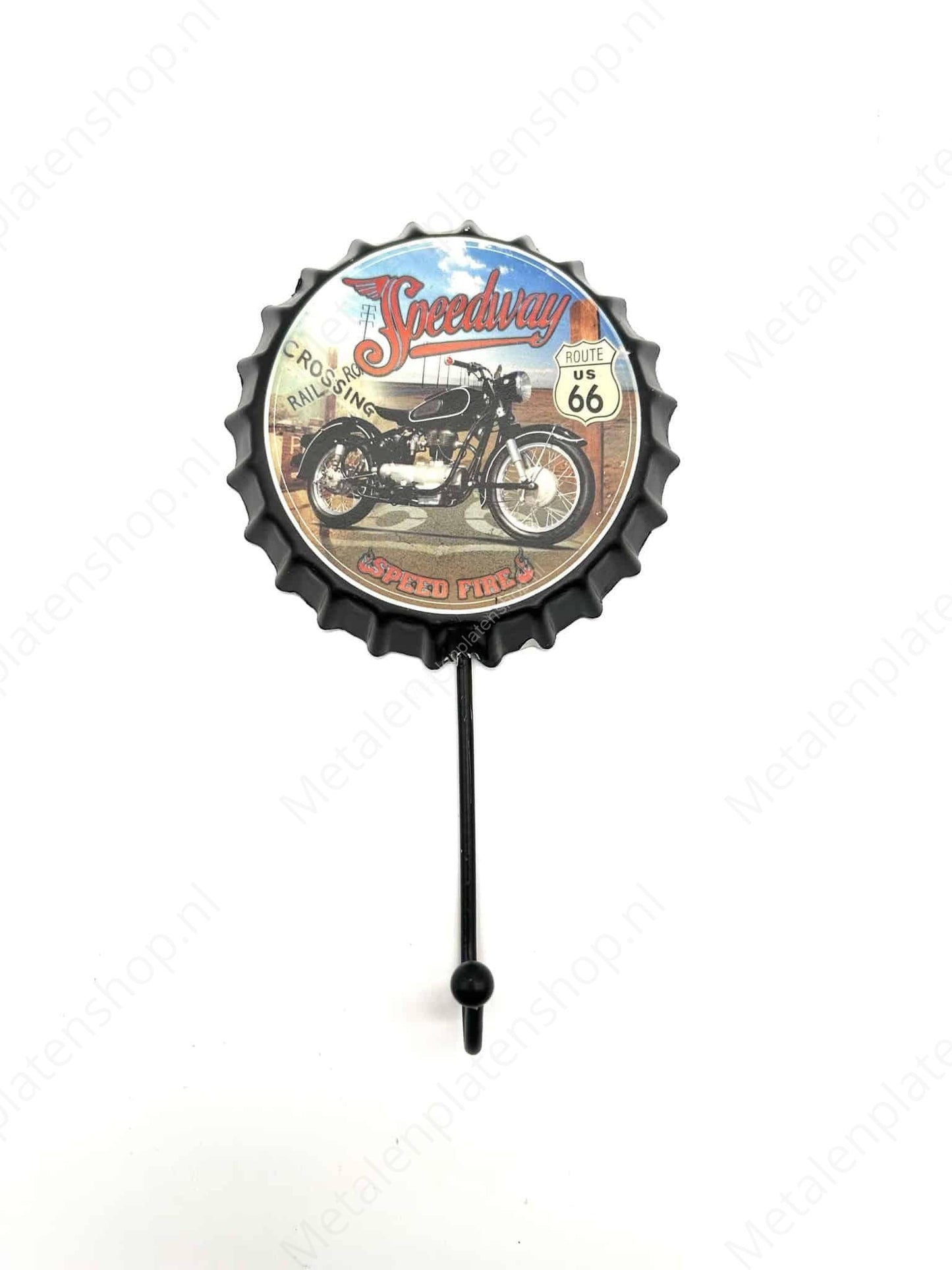 Speedway Cap – Garderobe – Handtuchhaken – Metall-Wandschild
