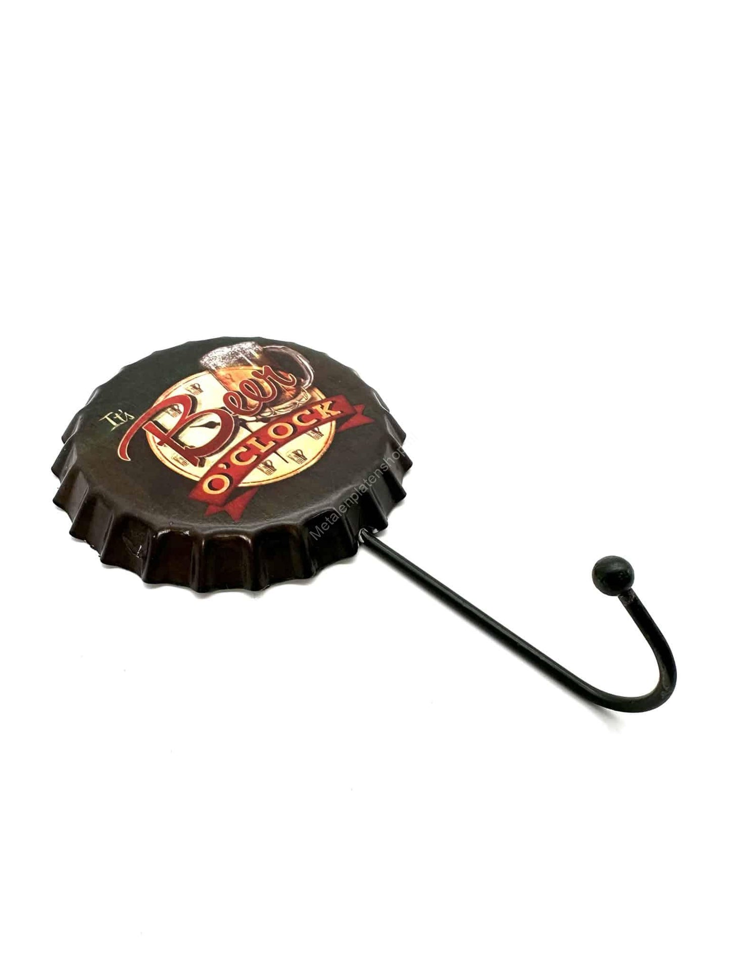 It's Beer O'Clock-Kappe - Garderobenständer - Handtuchhaken - Metall-Wandschild