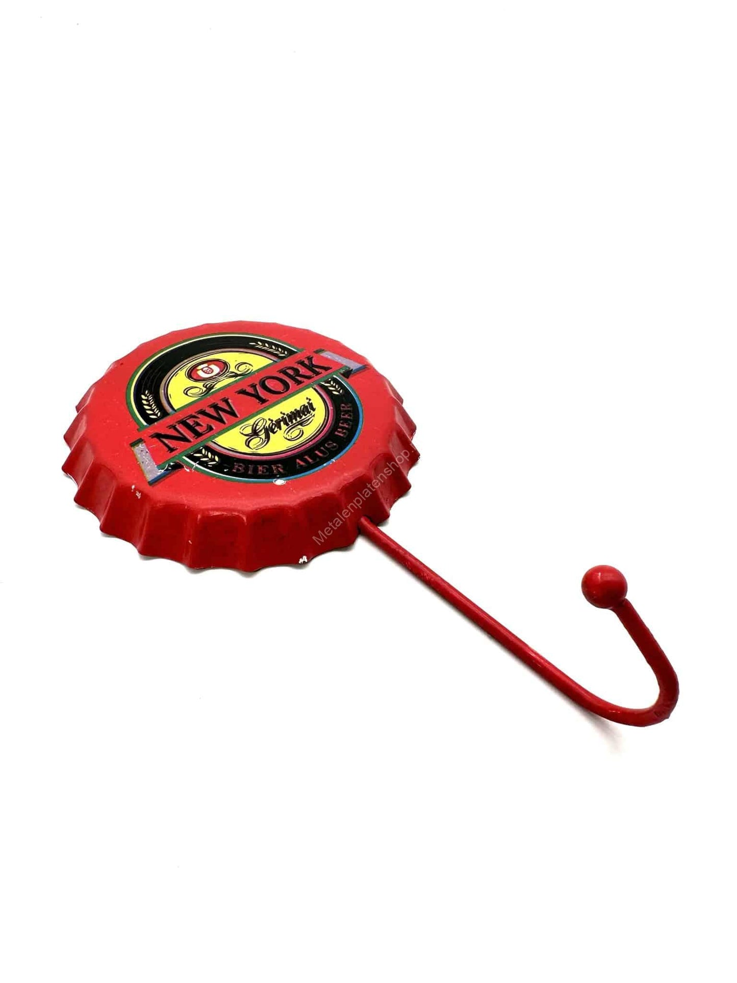 New York Beer Cap – Garderobe – Handtuchhaken – Metall-Wandschild
