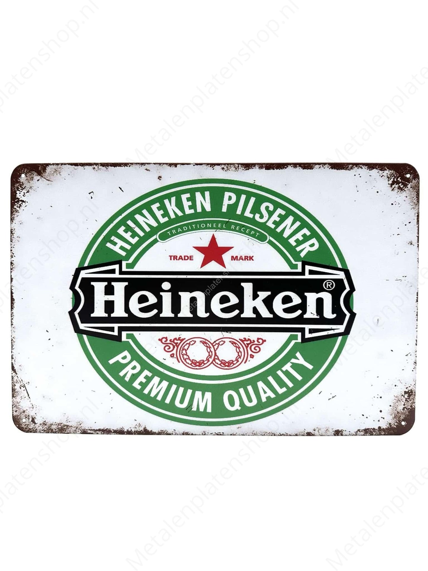 Heineken - White - Metal Wall Sign