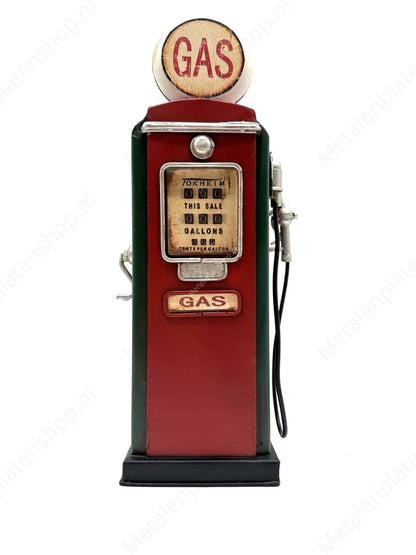 Gasoline pump - Money box - Metal decoration - 33cm