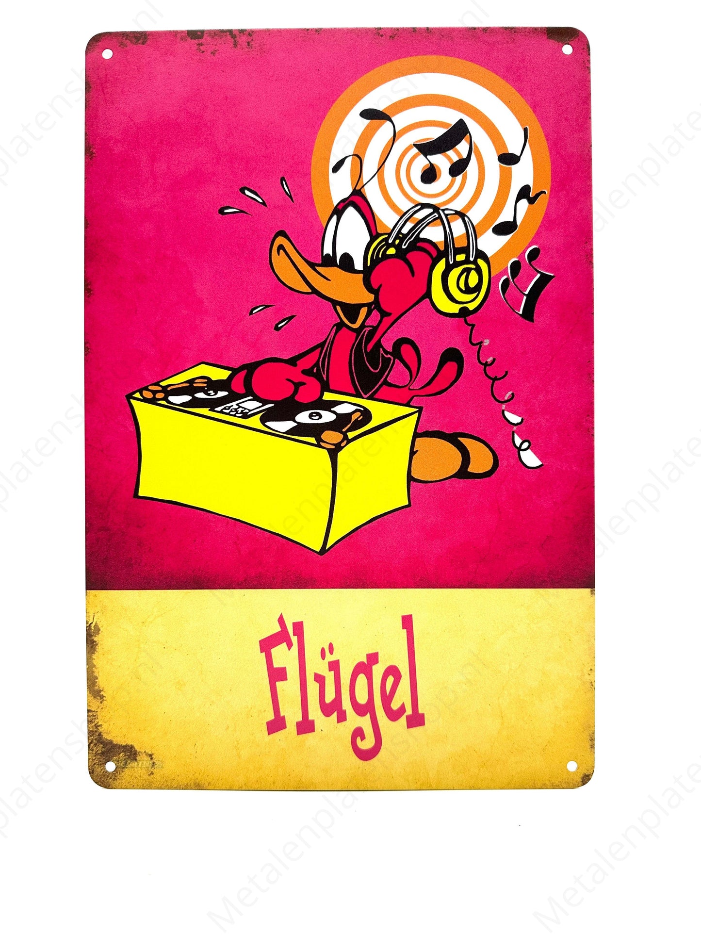 Flugel 2 - Metal Wall Sign