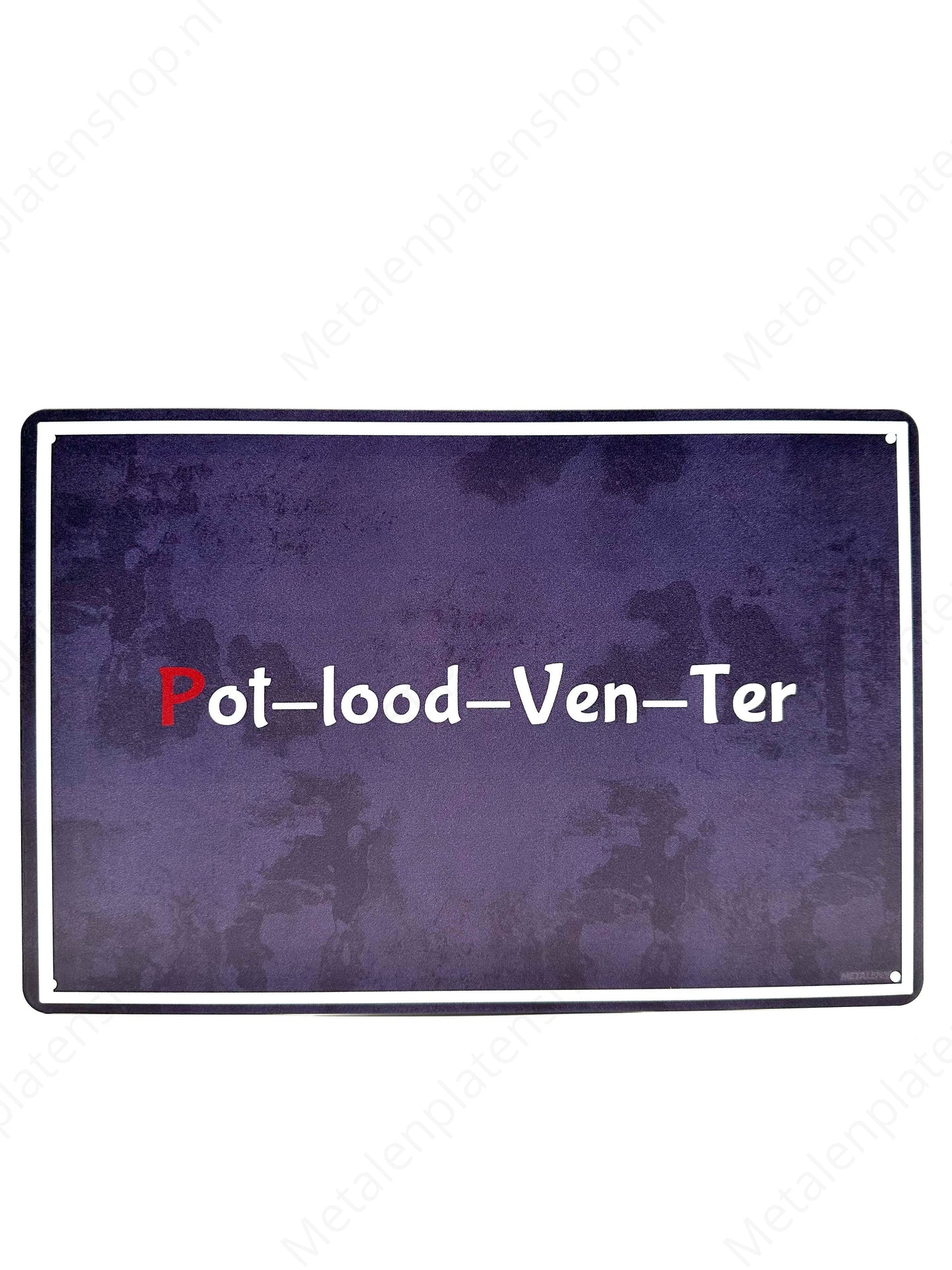 Pencil-Win-Ter - Metal Wall Sign
