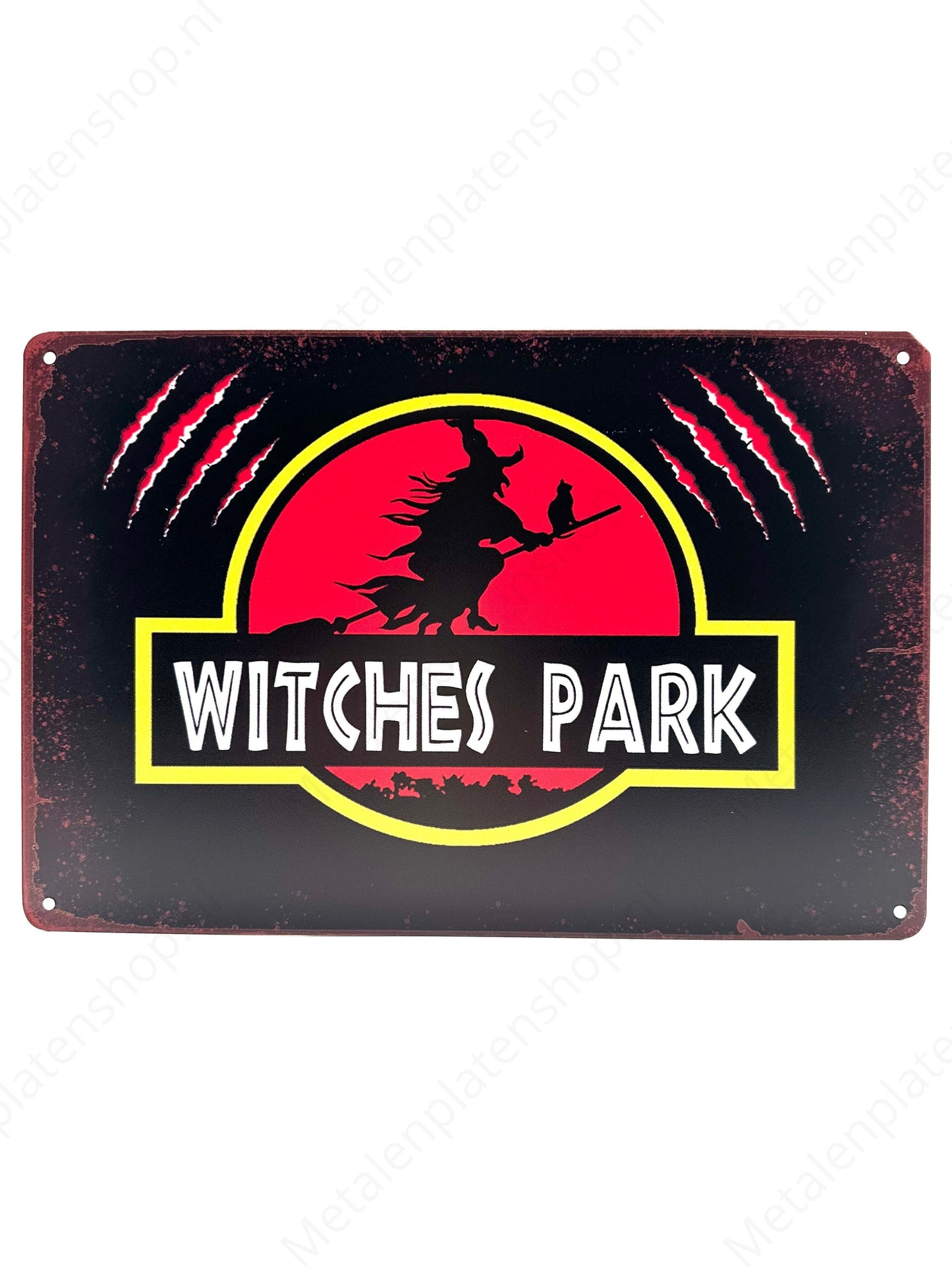 Witches Park - Jurassic Park - Metal Wall Sign