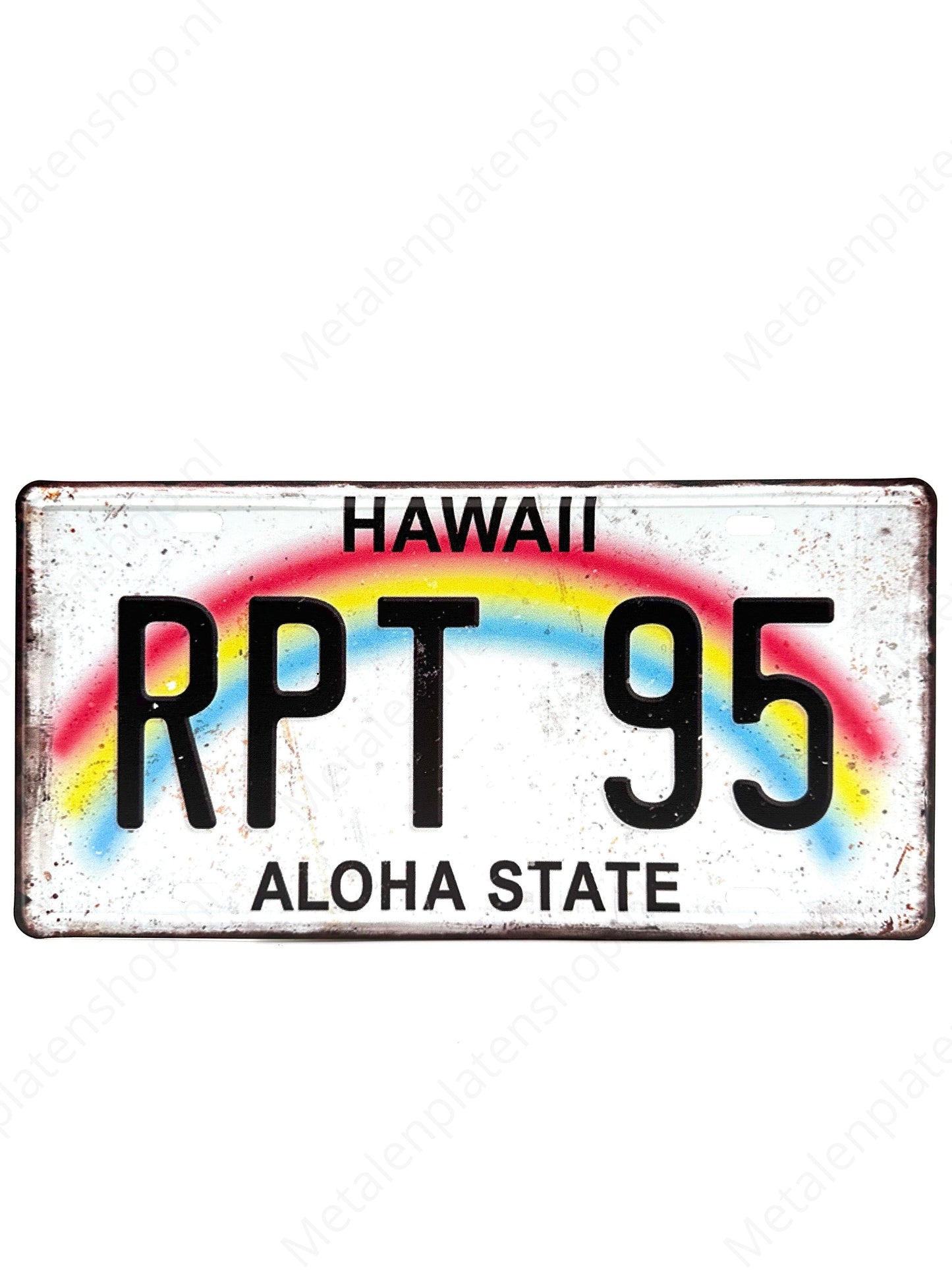 License plate - Hawaii - 30x15cm - Metal wall sign