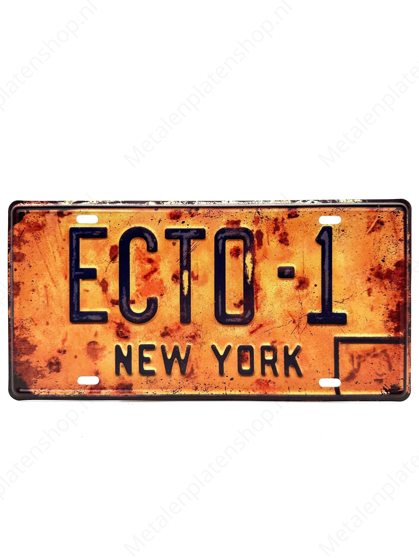 License plate - ECTO-1 - 30x15cm - Metal wall sign
