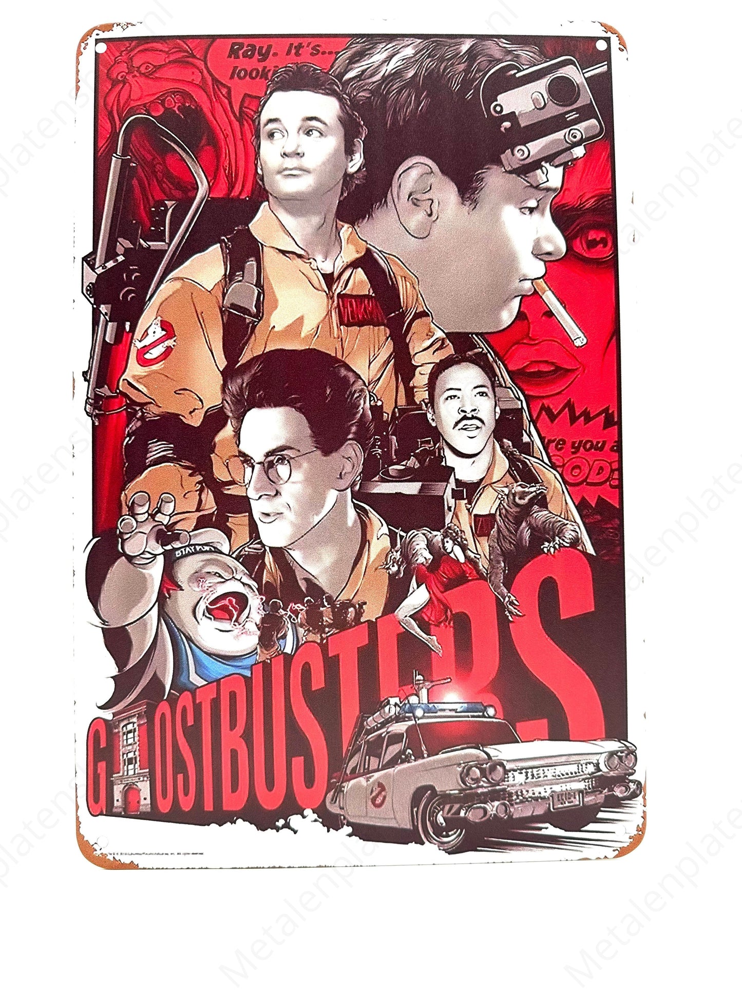 Ray its looking! - Ghostbusters - Metal Wall Sign