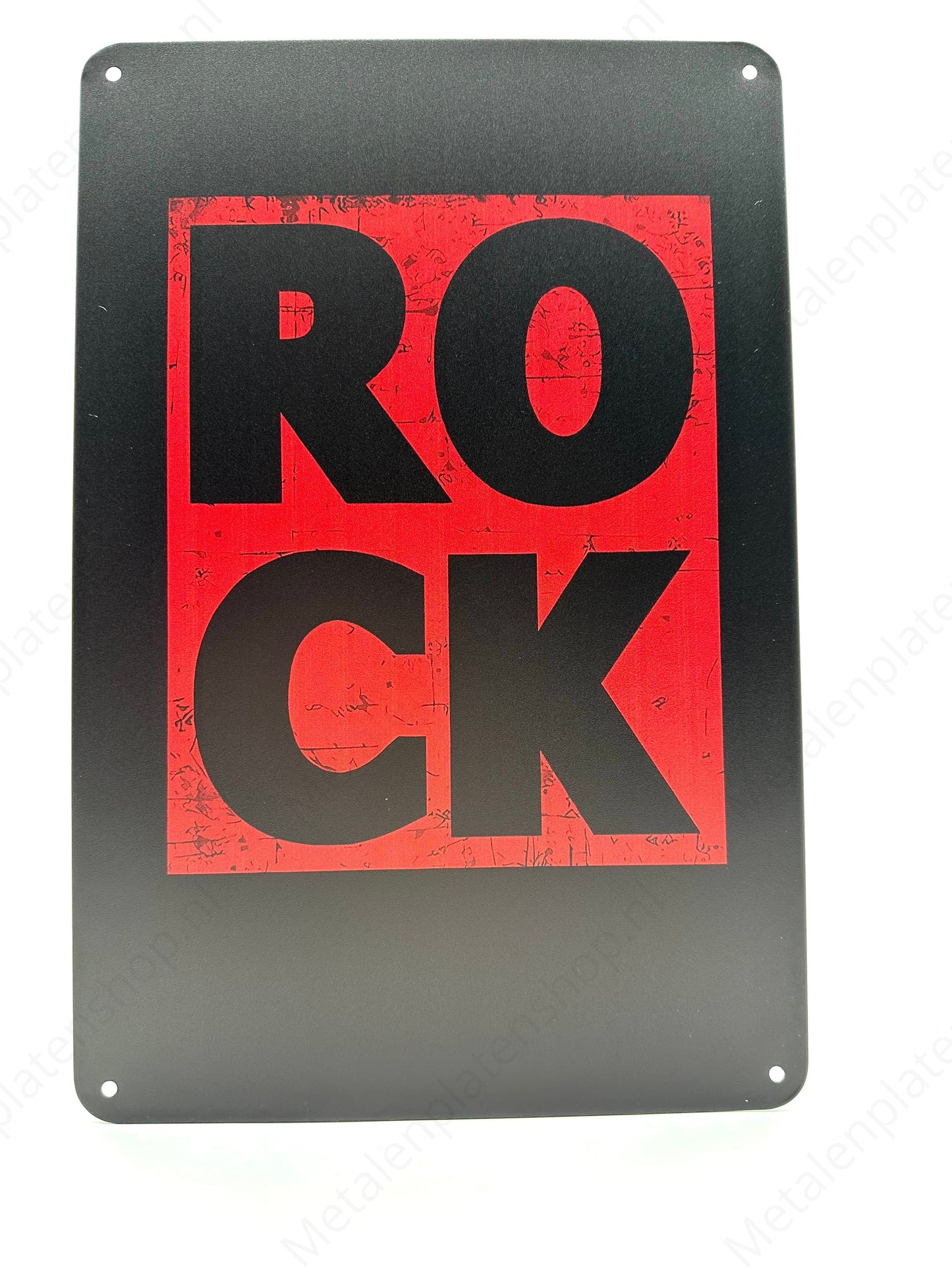 ROCK - Metallwandschild