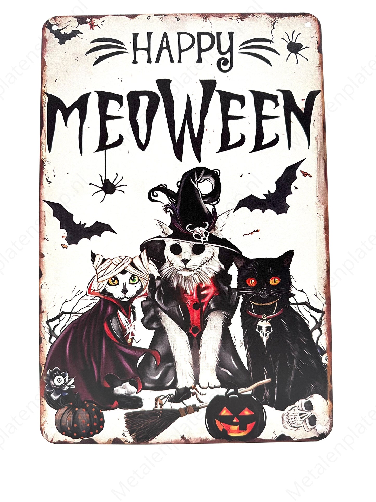Metal Wall Sign - Happy Halloween