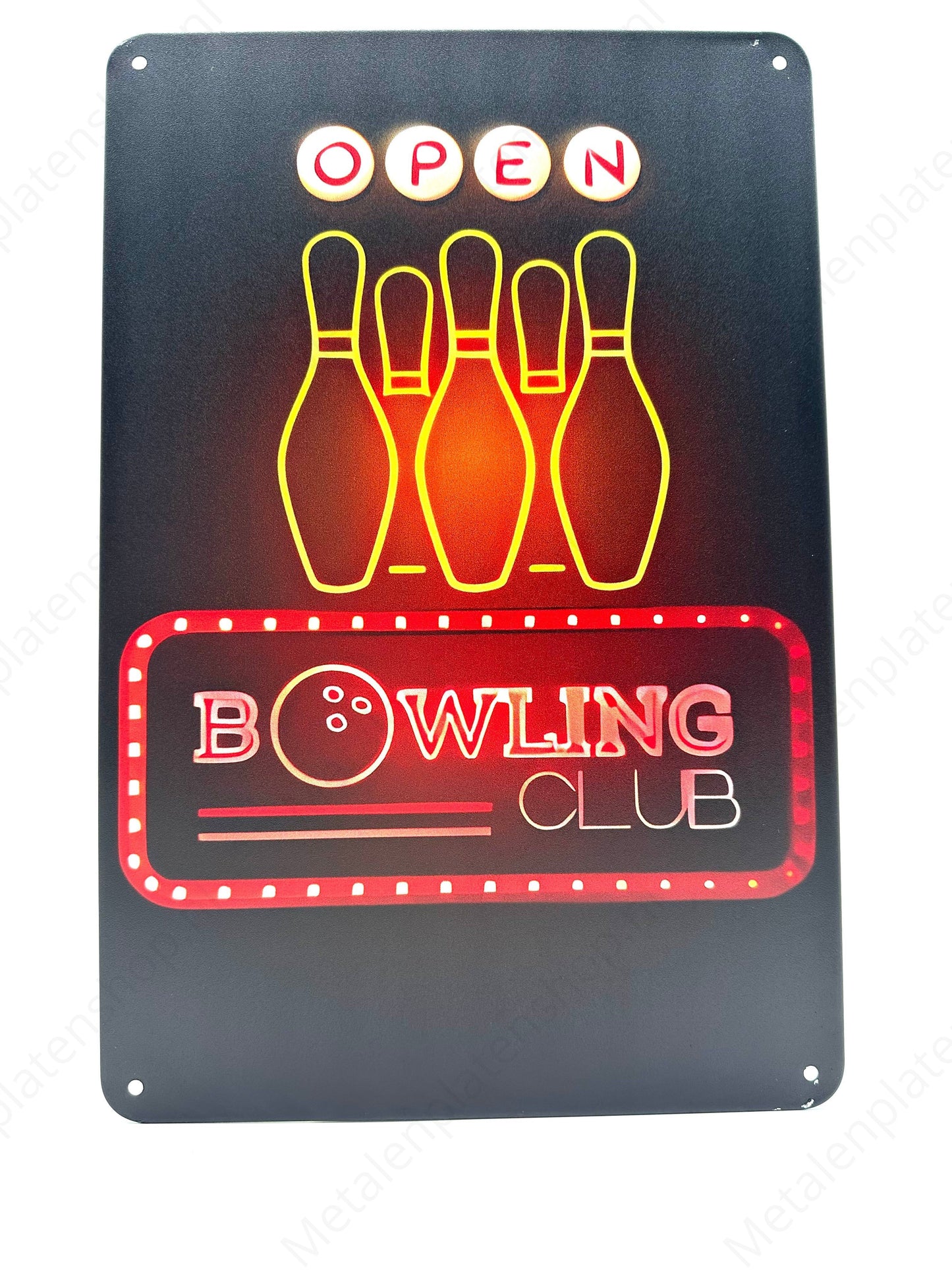 Bowling Club - Metal Wall Sign