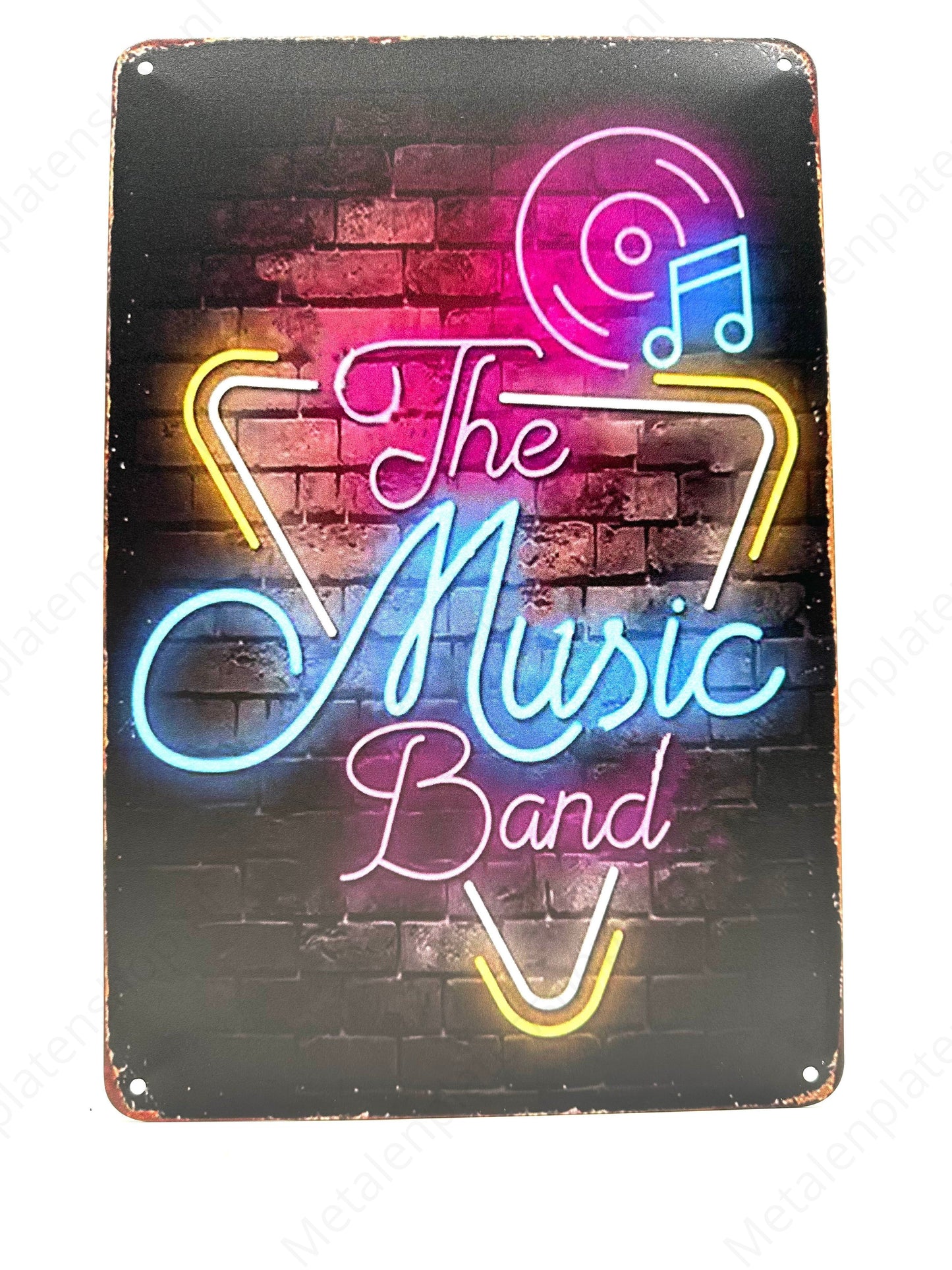 The Music Band - Metallwandschild
