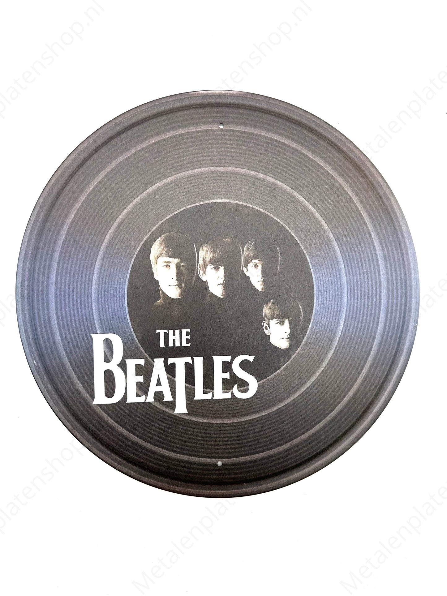 The Beatles Vinyl - Rund - Metallwandschild