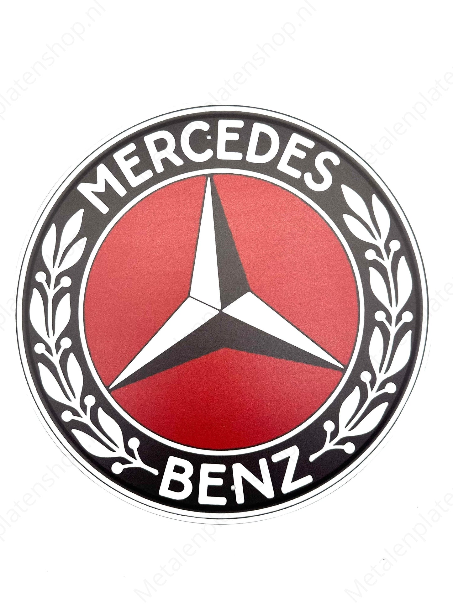 Mercedes – Rund – Metallwandschild