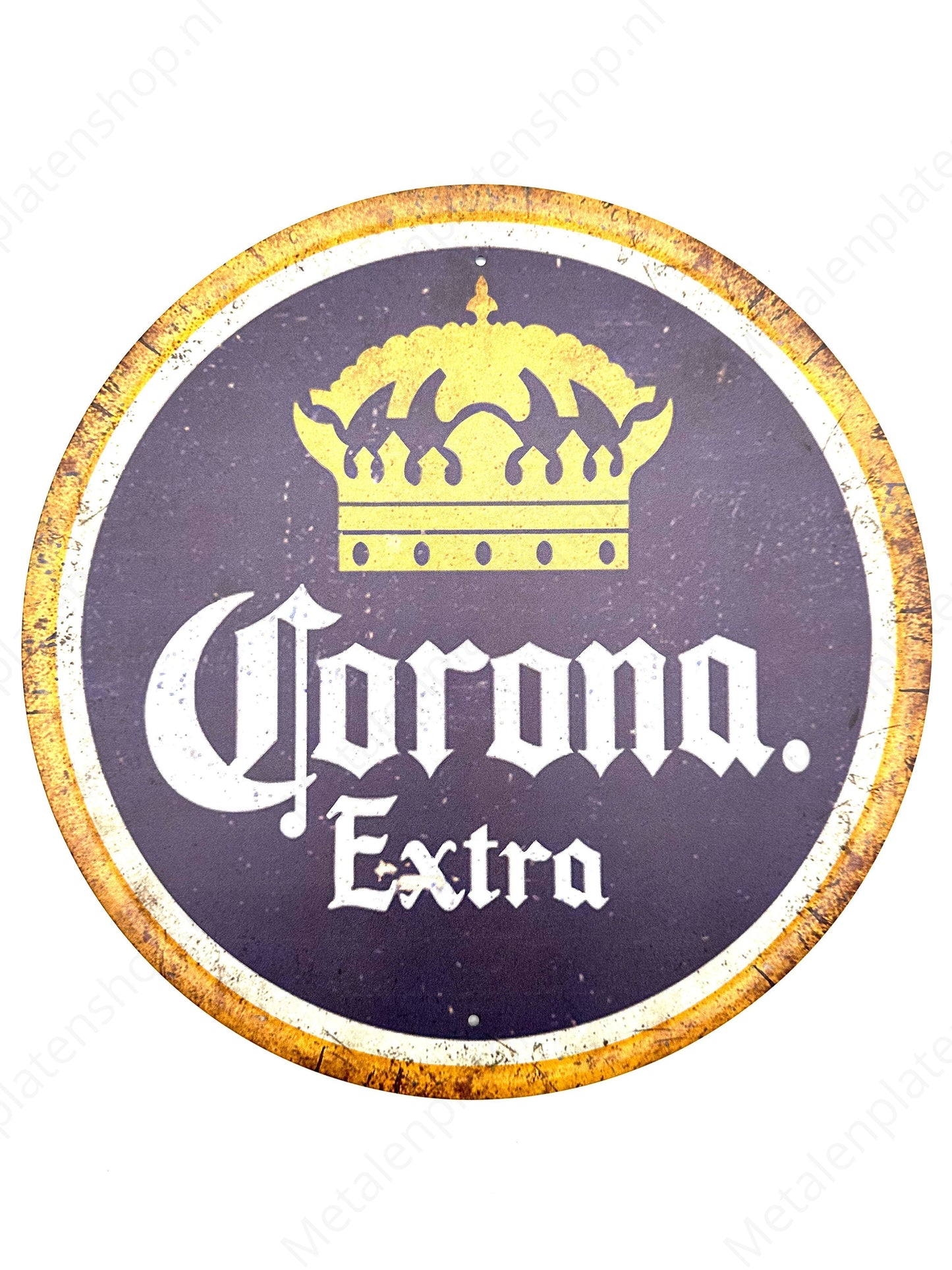 Metal Wall Sign - Corona Extra - Round