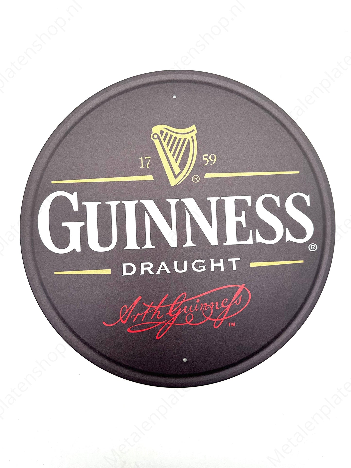 Guinness - Round - Metal Wall Sign
