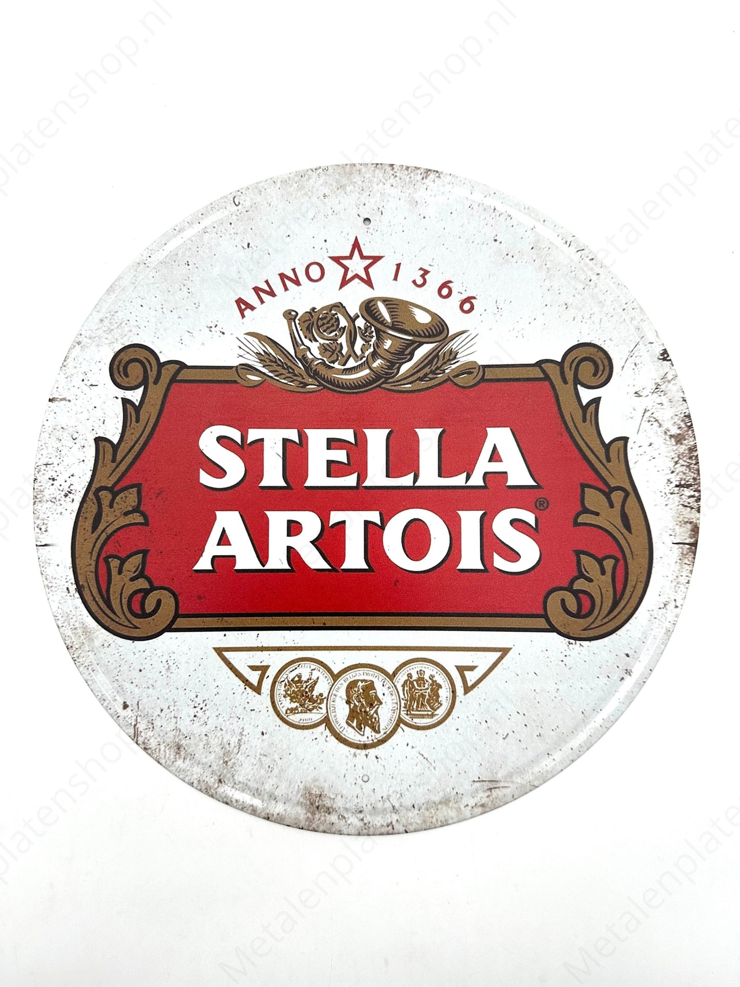 Metal Wall Sign - Stella Artois - Round