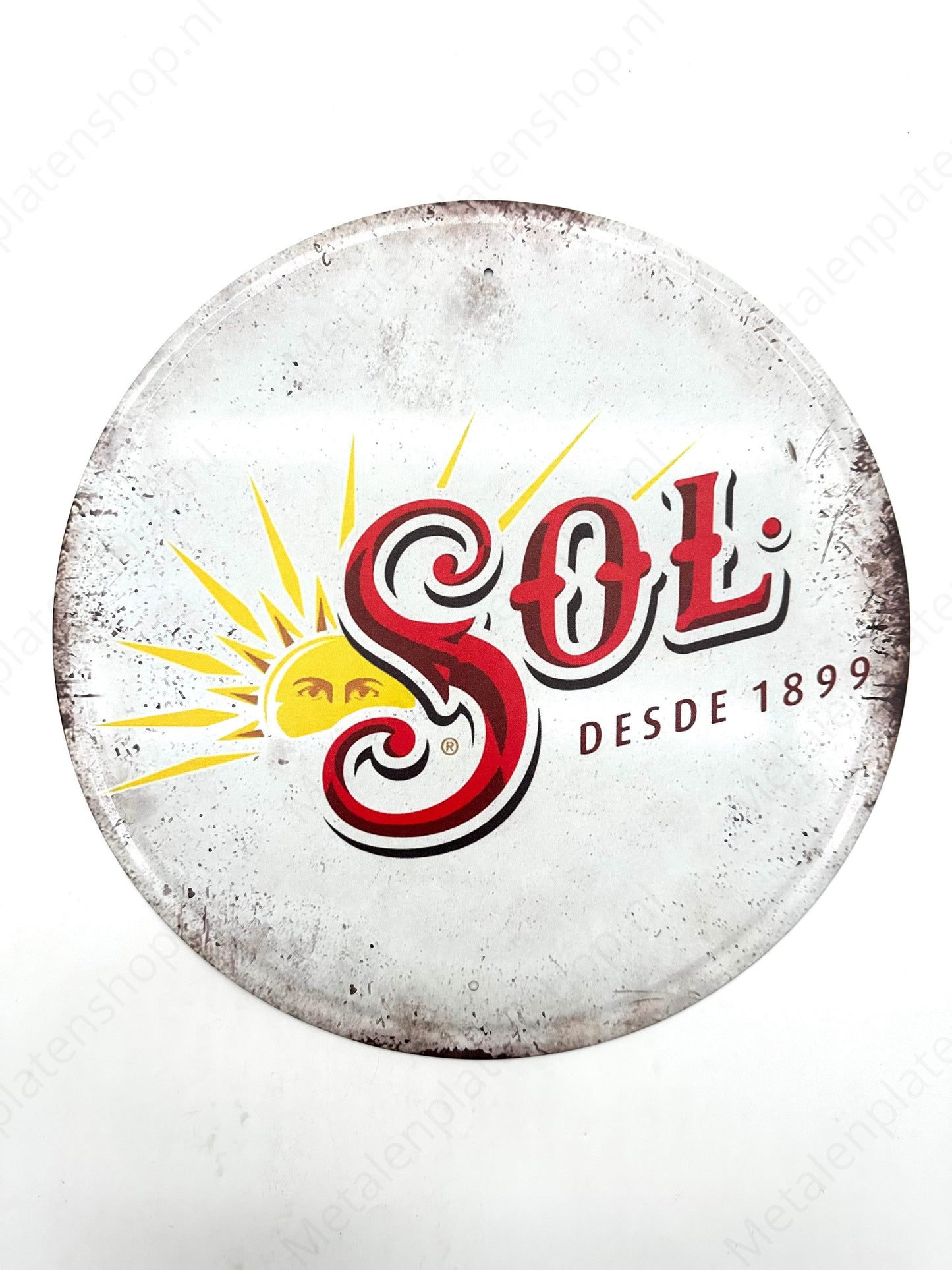 Sol Desde 1899 - Round - Metal Wall Sign