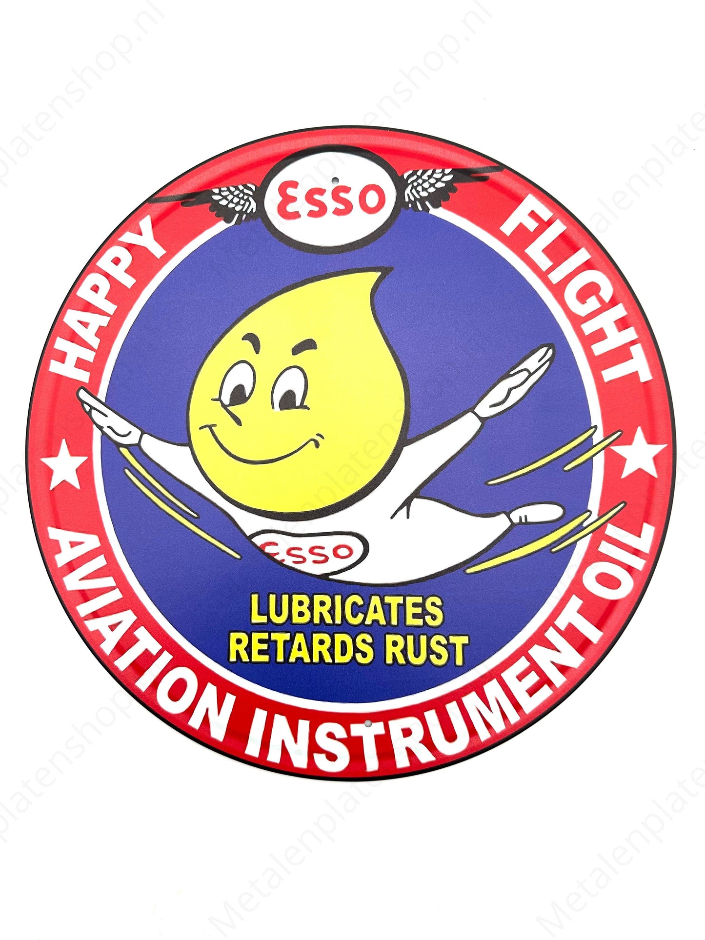 Esso Happy Flight - Round - Metal Wall Sign