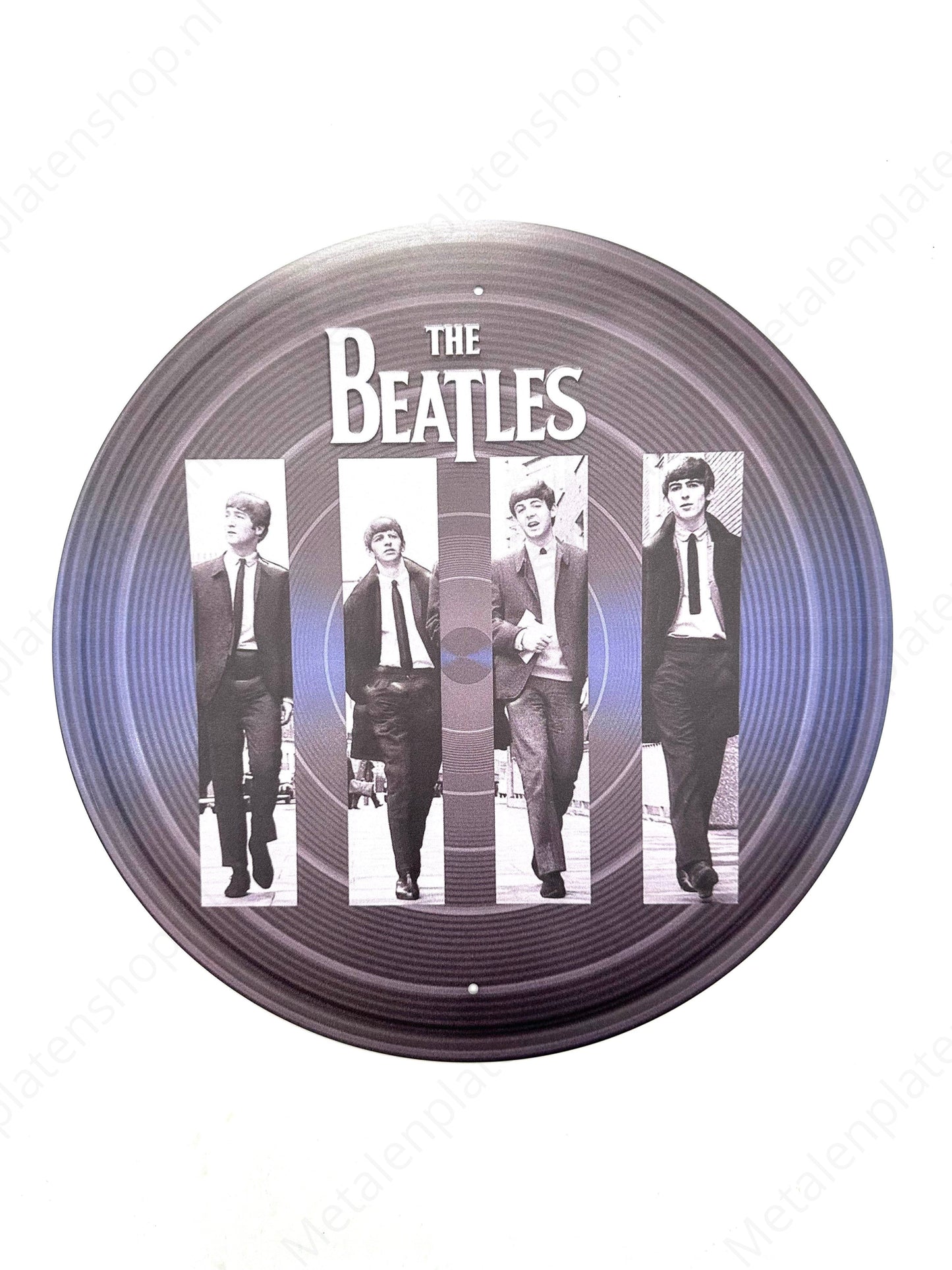 Metal Wall Sign - The Beatles - Round