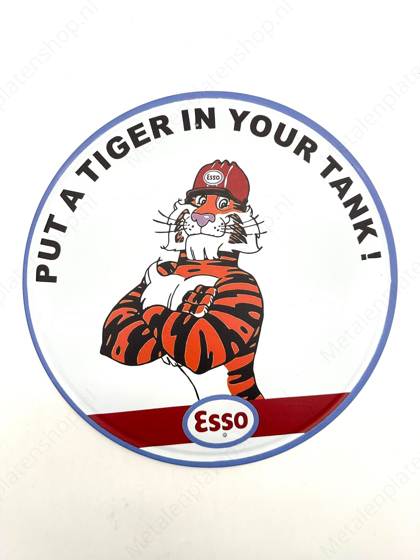Esso Tiger - Round - Metal Wall Sign