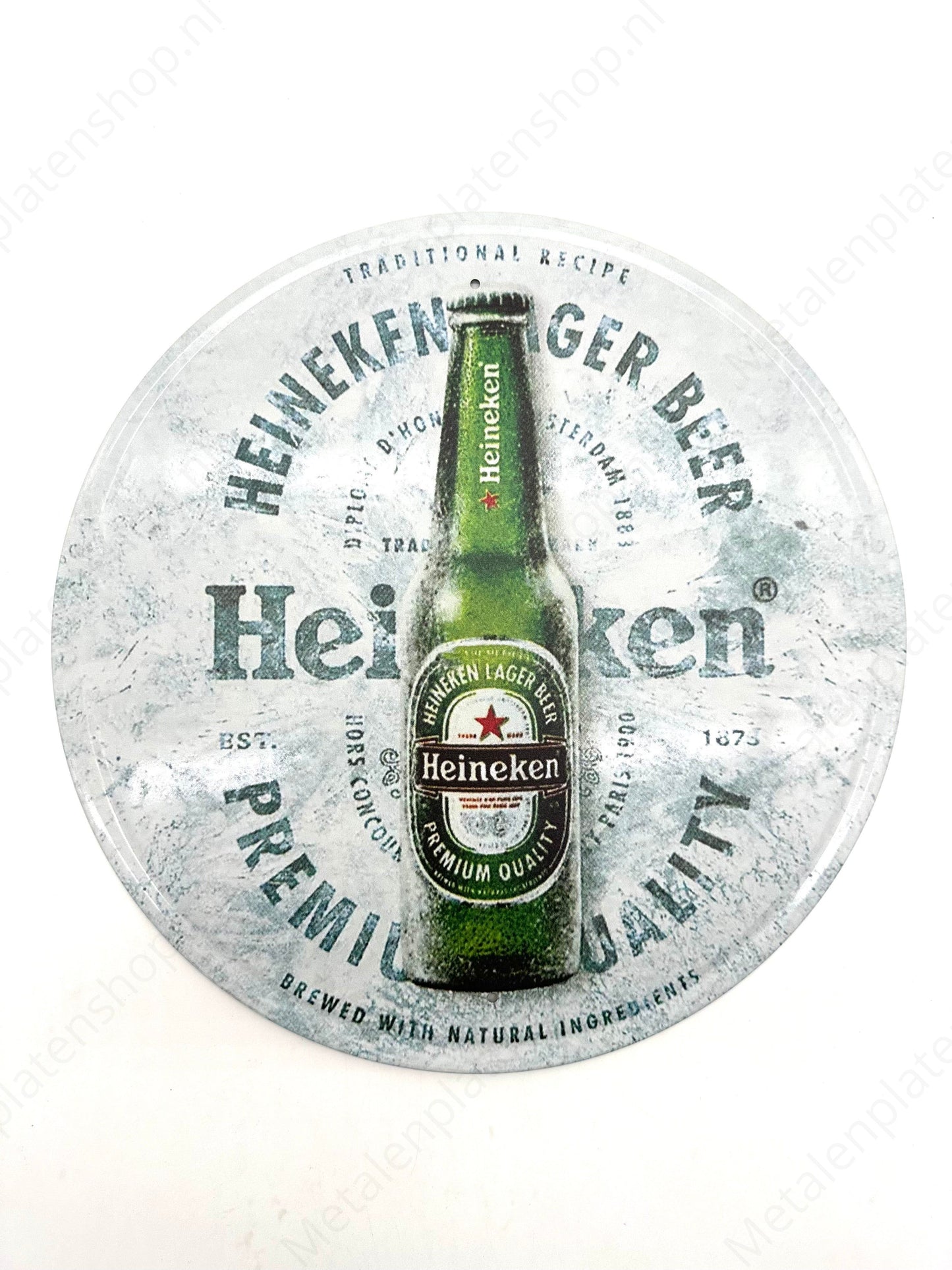 Metal Wall Sign - Heineken - Round