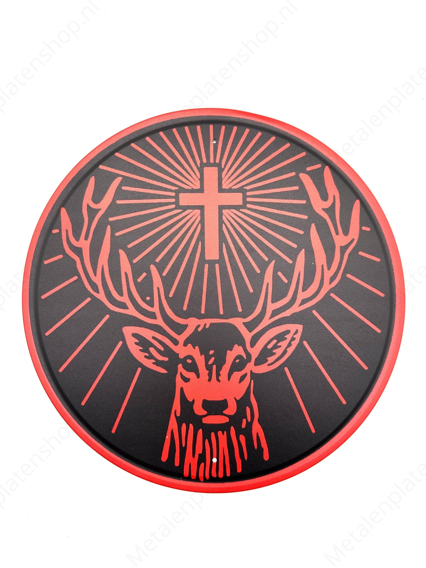 Jagermeister Orange - Round - Metal Wall Sign