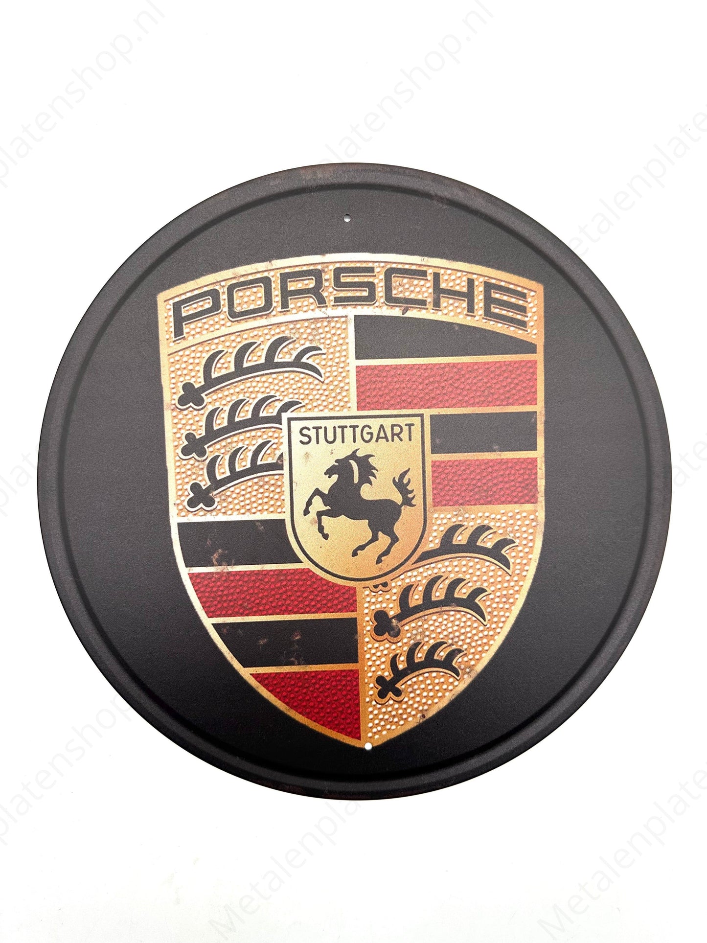 Porsche - Round - Metal Wall Sign