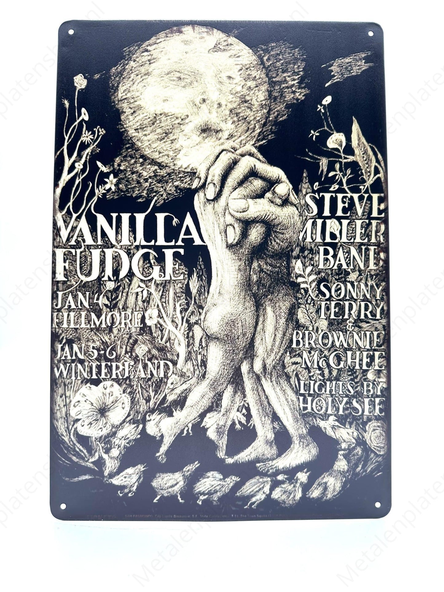Vanilla Fudge - Steve Miller Banner - Metal Wall Sign