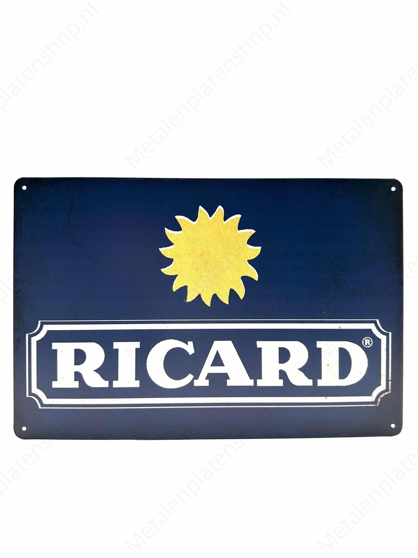 RICARD - Blue - Metal Wall Sign