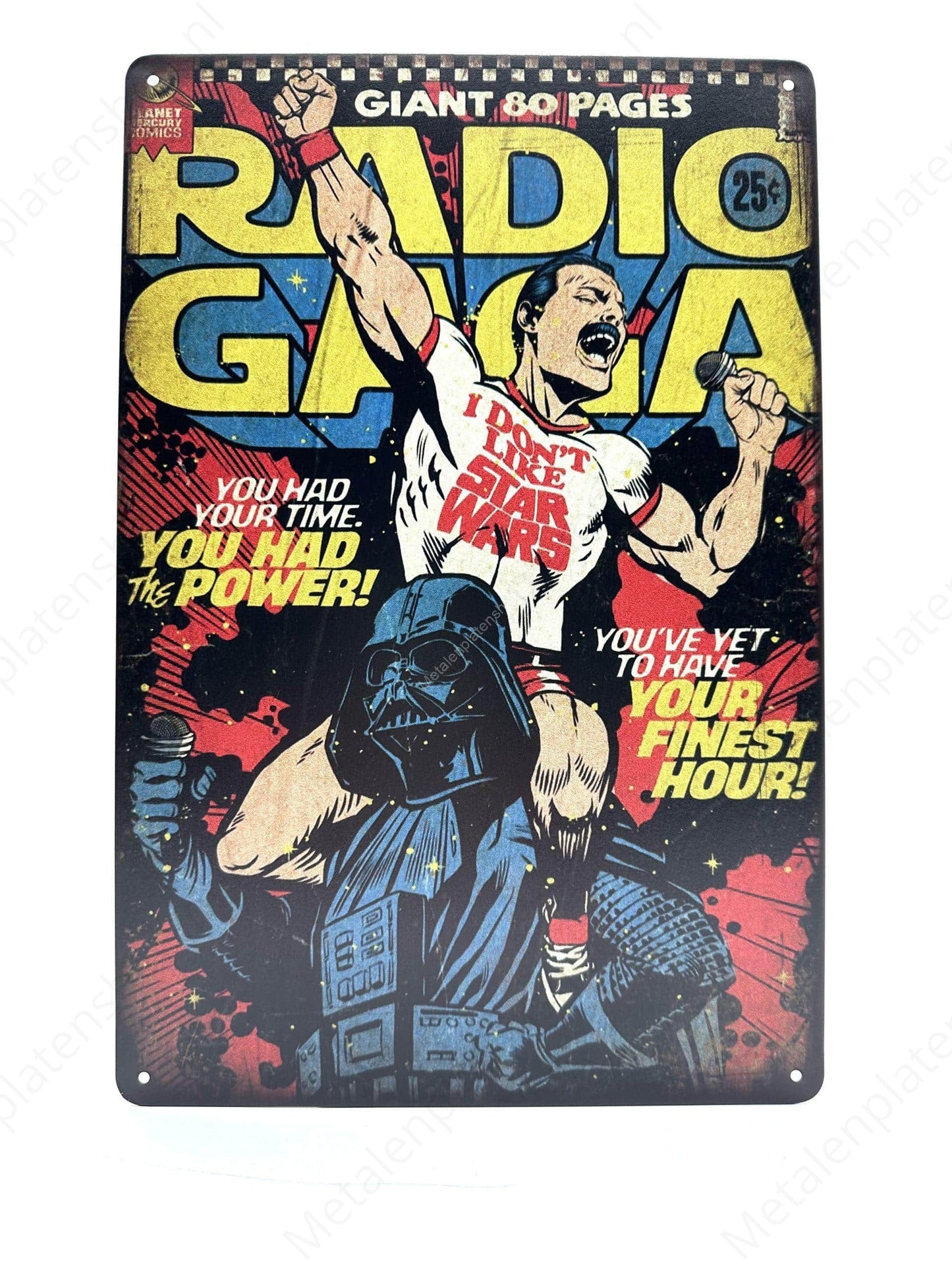 Radio Gaga - Queen - Metal Wall Sign