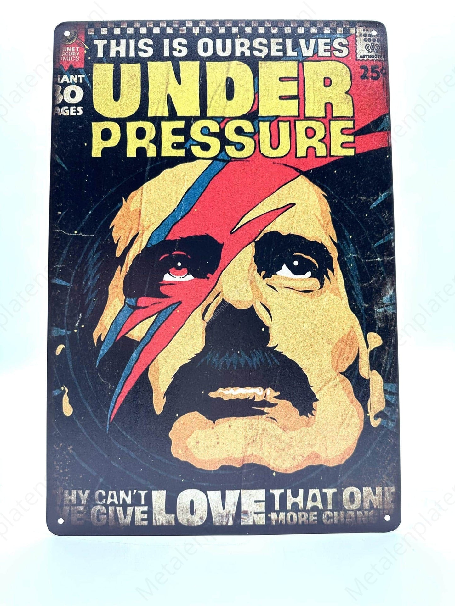 Under Pressure - David Bowie - Metal Wall Sign