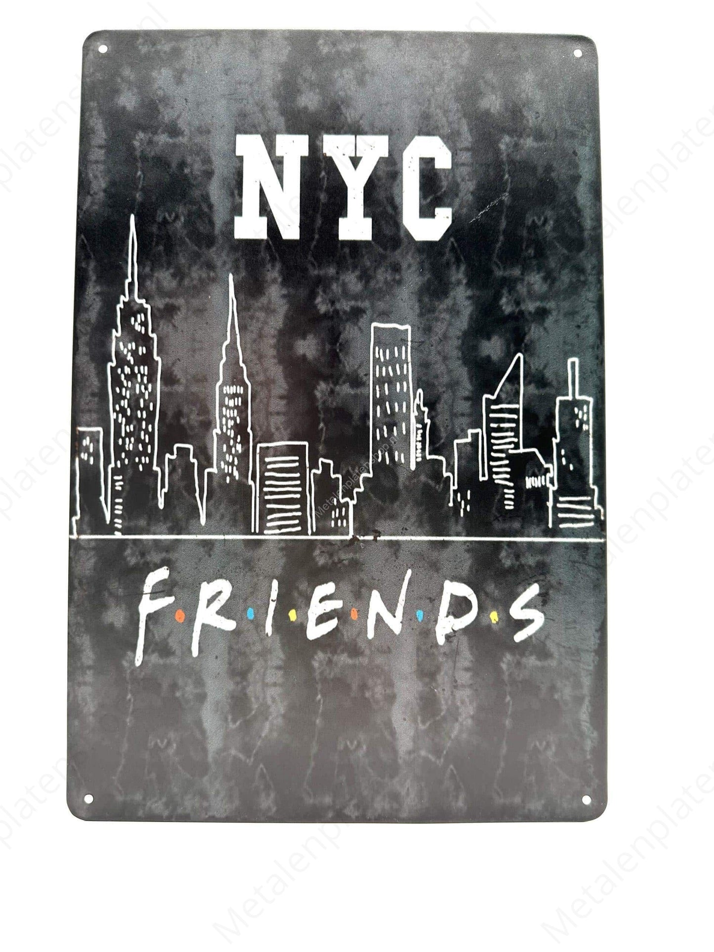 NYC - FRIENDS - Metal Wall Sign