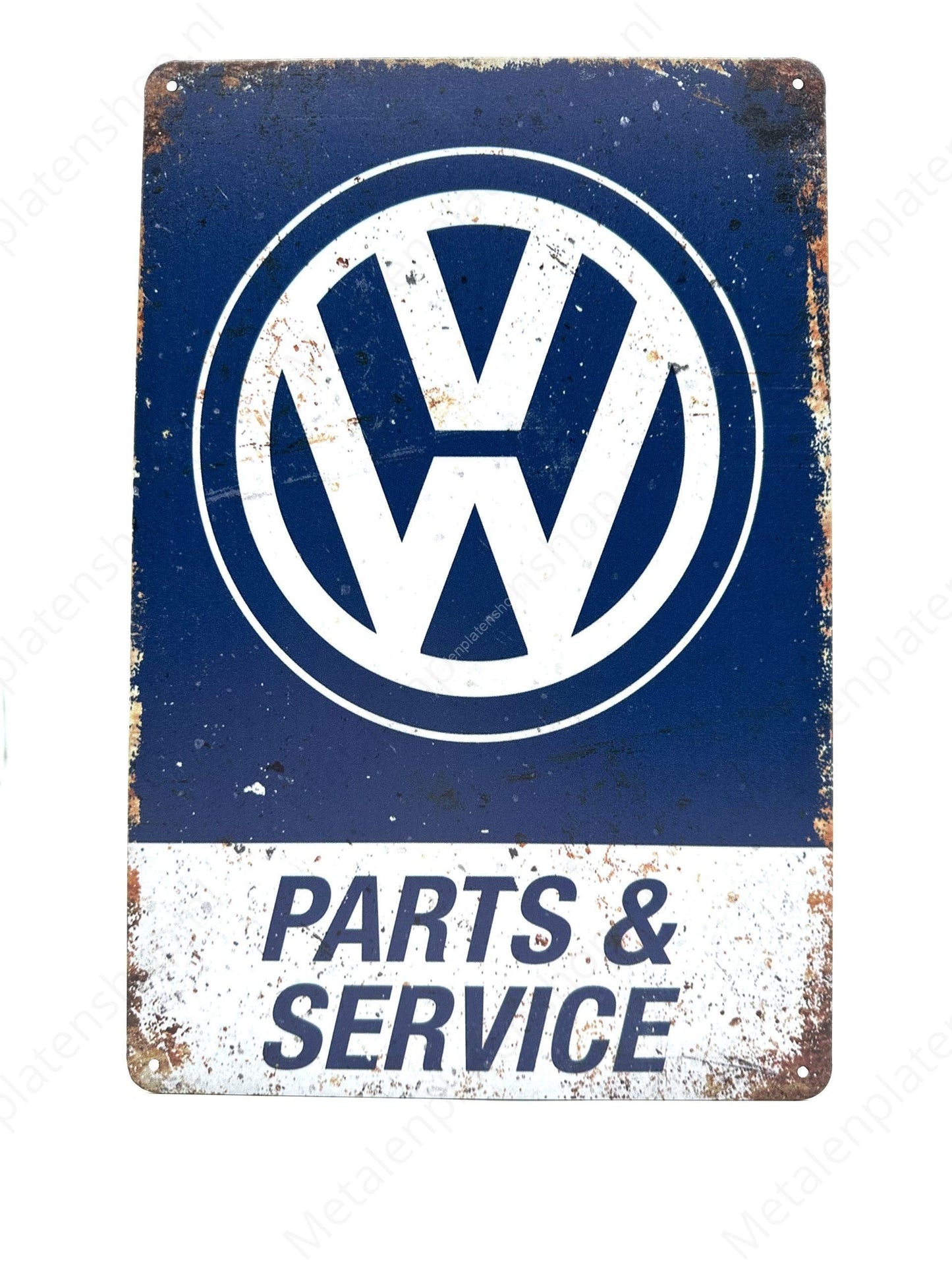 Volkswagen - Parts &amp; Service - Metal Wall Sign