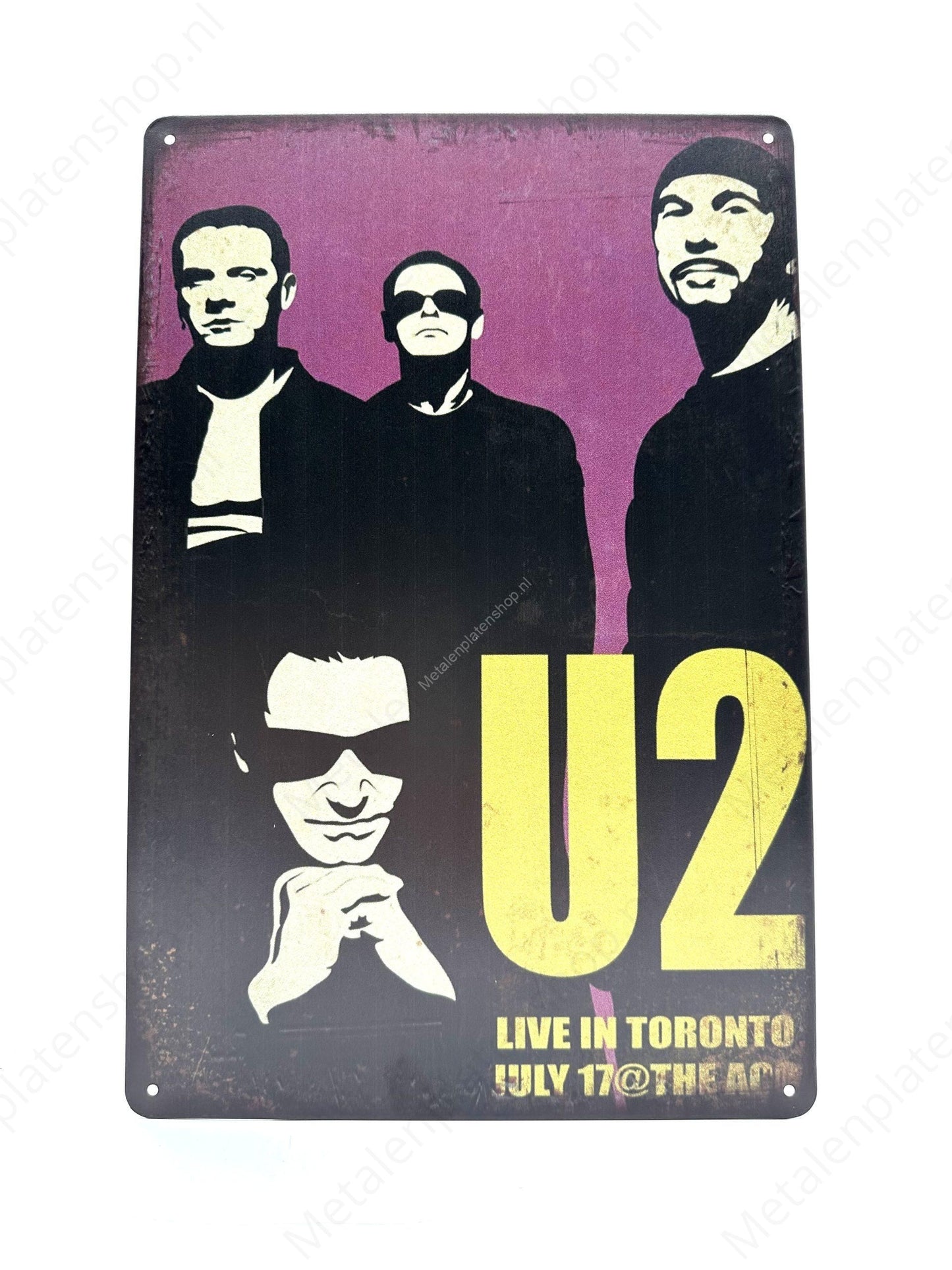 U2 - Live in Toronto - Metal Wall Sign