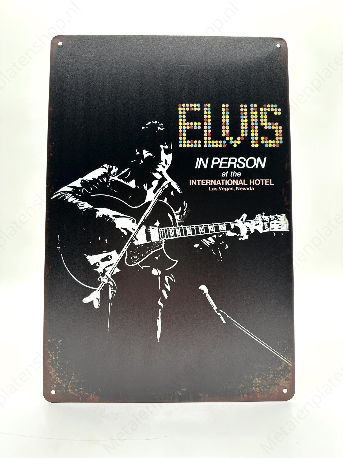 Elvis in Person – Metallwandschild