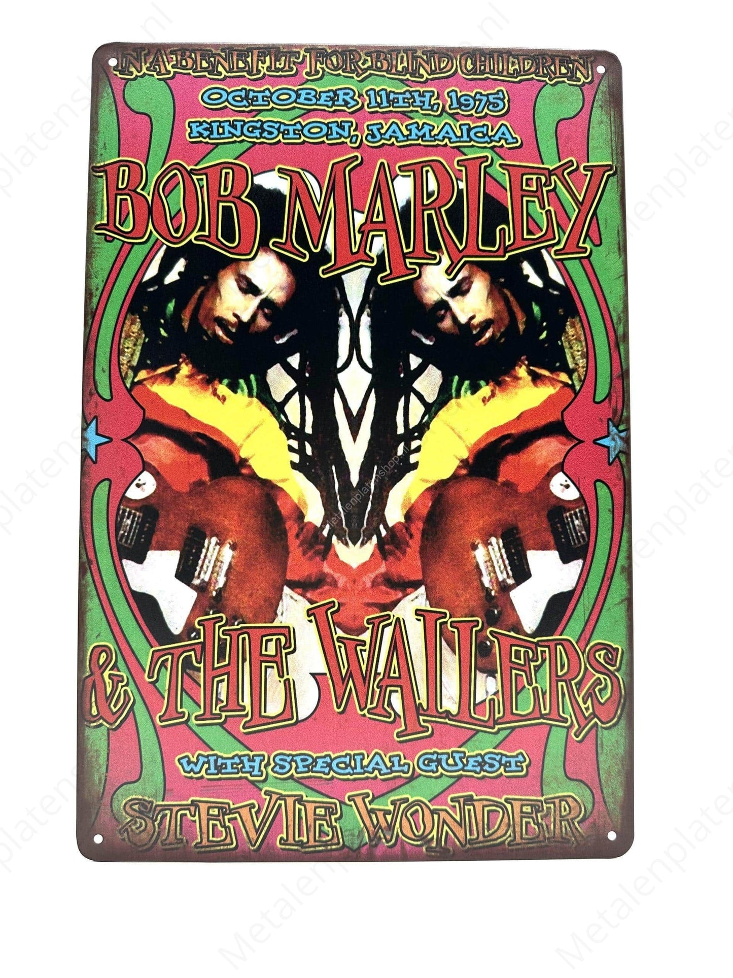 Bob Marley &amp; the Wallers – Metallwandschild