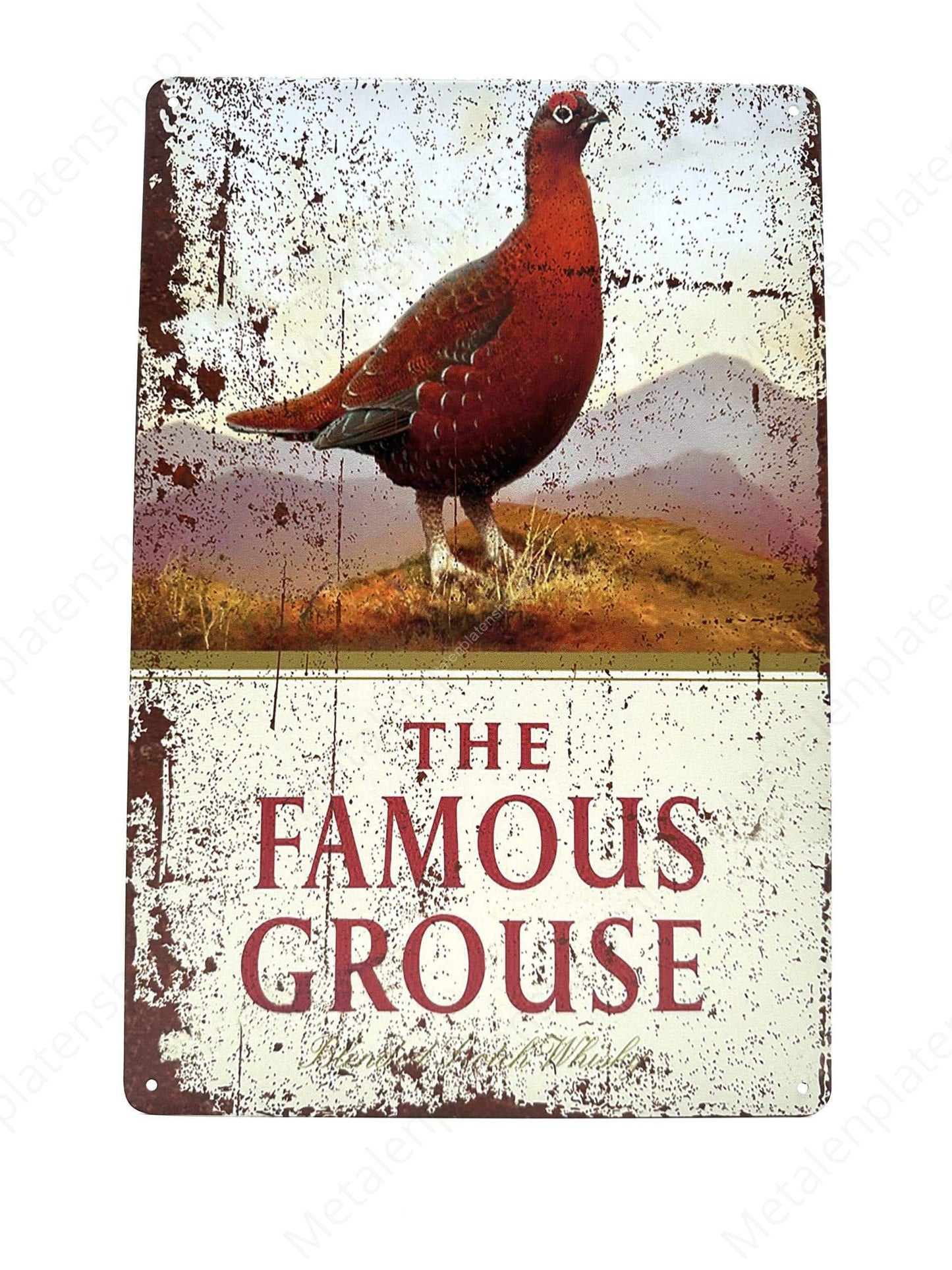The Famous Grouse – Metall-Wandschild