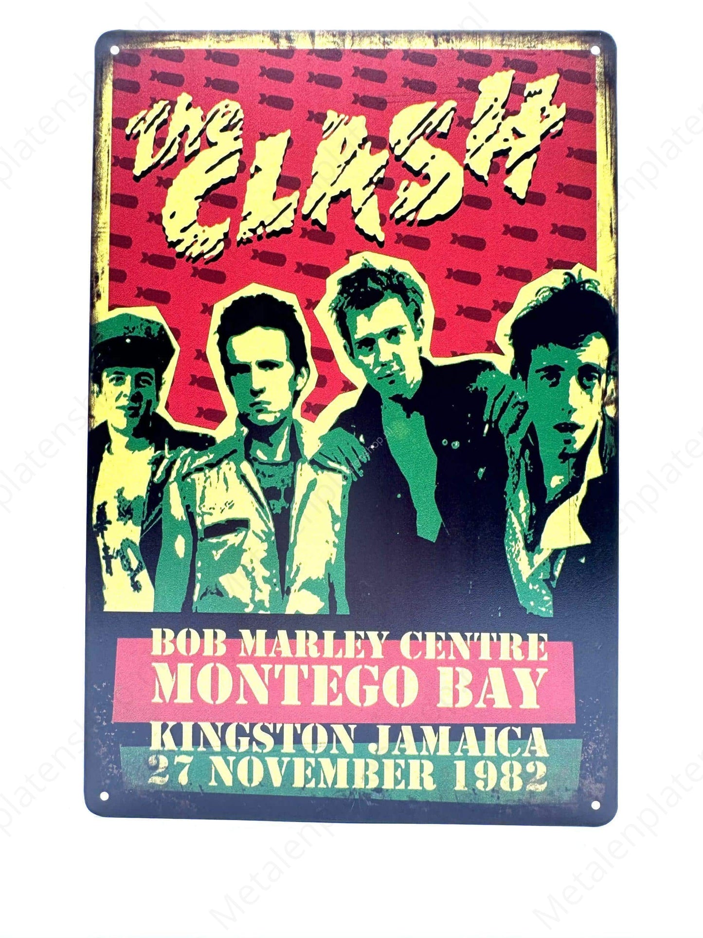 The Clash - Metallwandschild