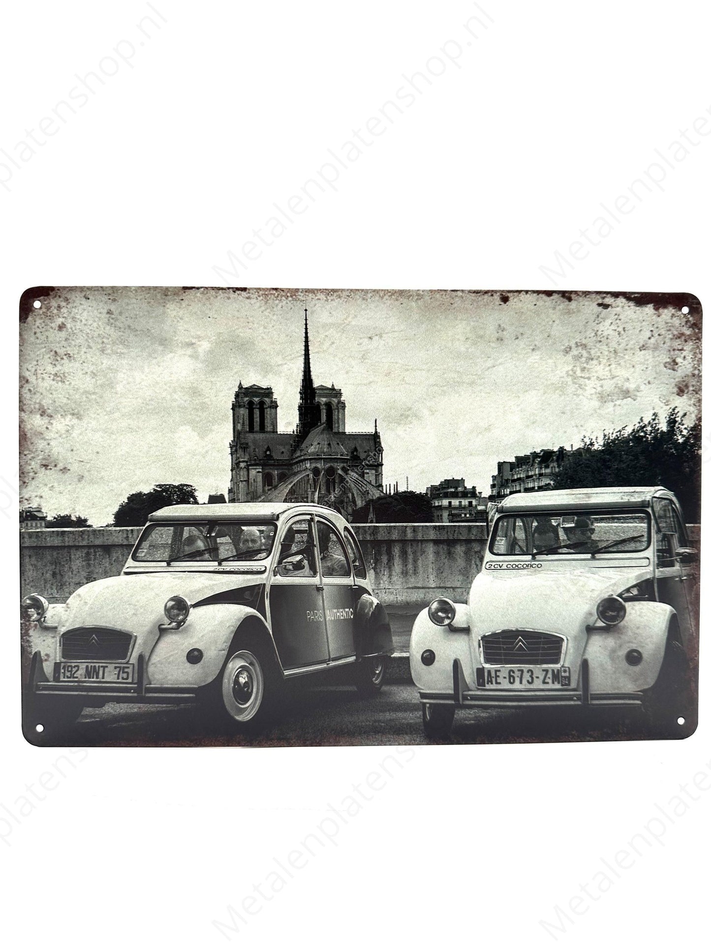 Oldtimer Citroen - Metal Wall Sign
