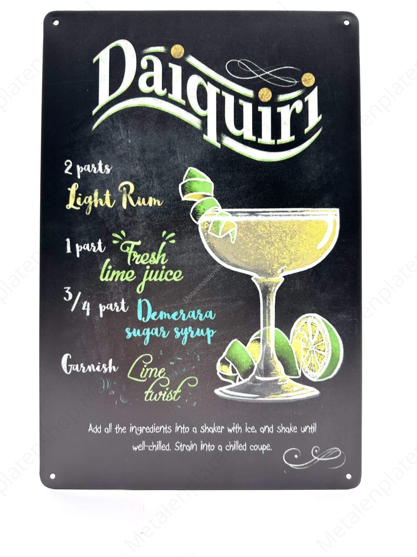 Daiquiri - Metal Wall Sign