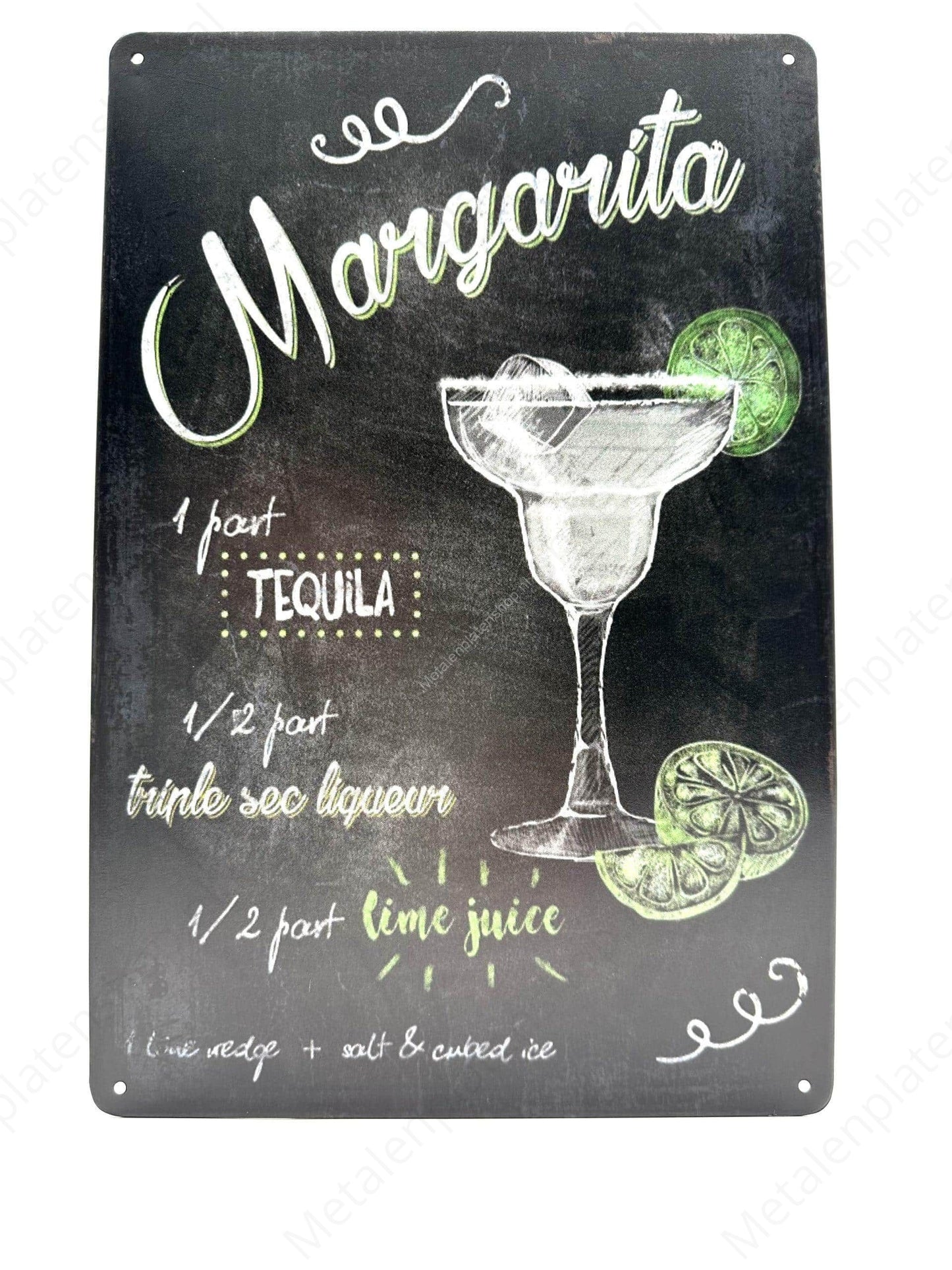 Margarita - Metallwandschild