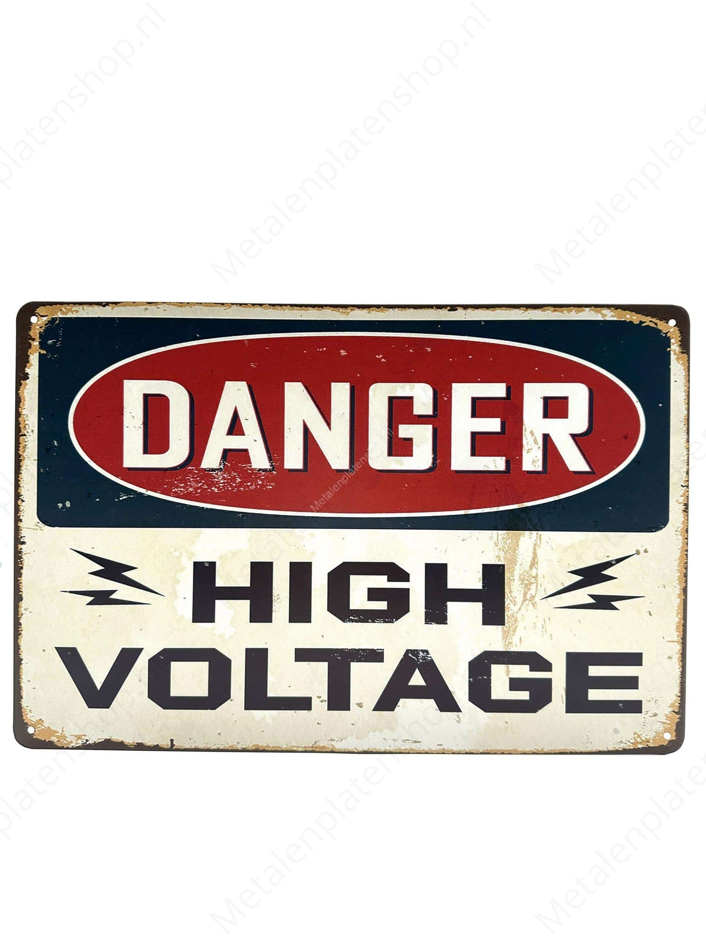 Danger High Voltage - Metal Wall Sign