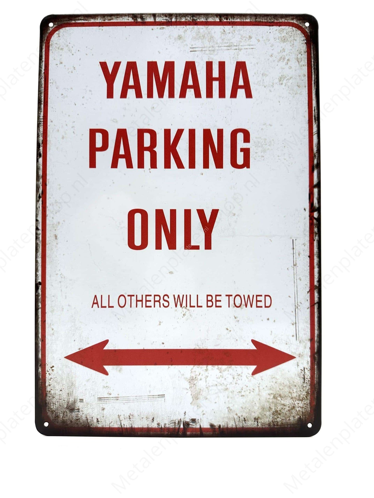 Yamaha Parking Only - Metal Wall Sign