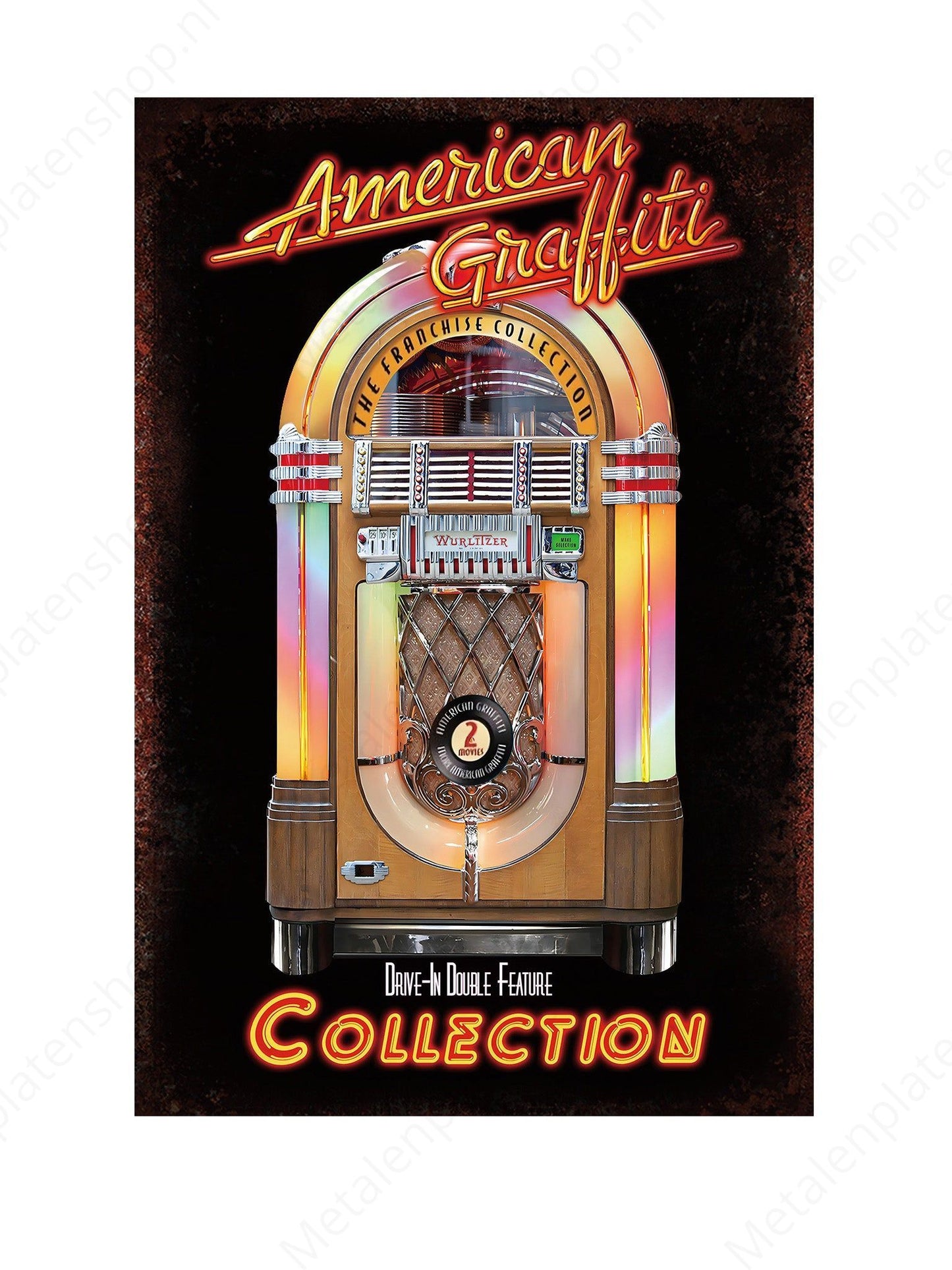 American Graffiti - Metal Wall Sign