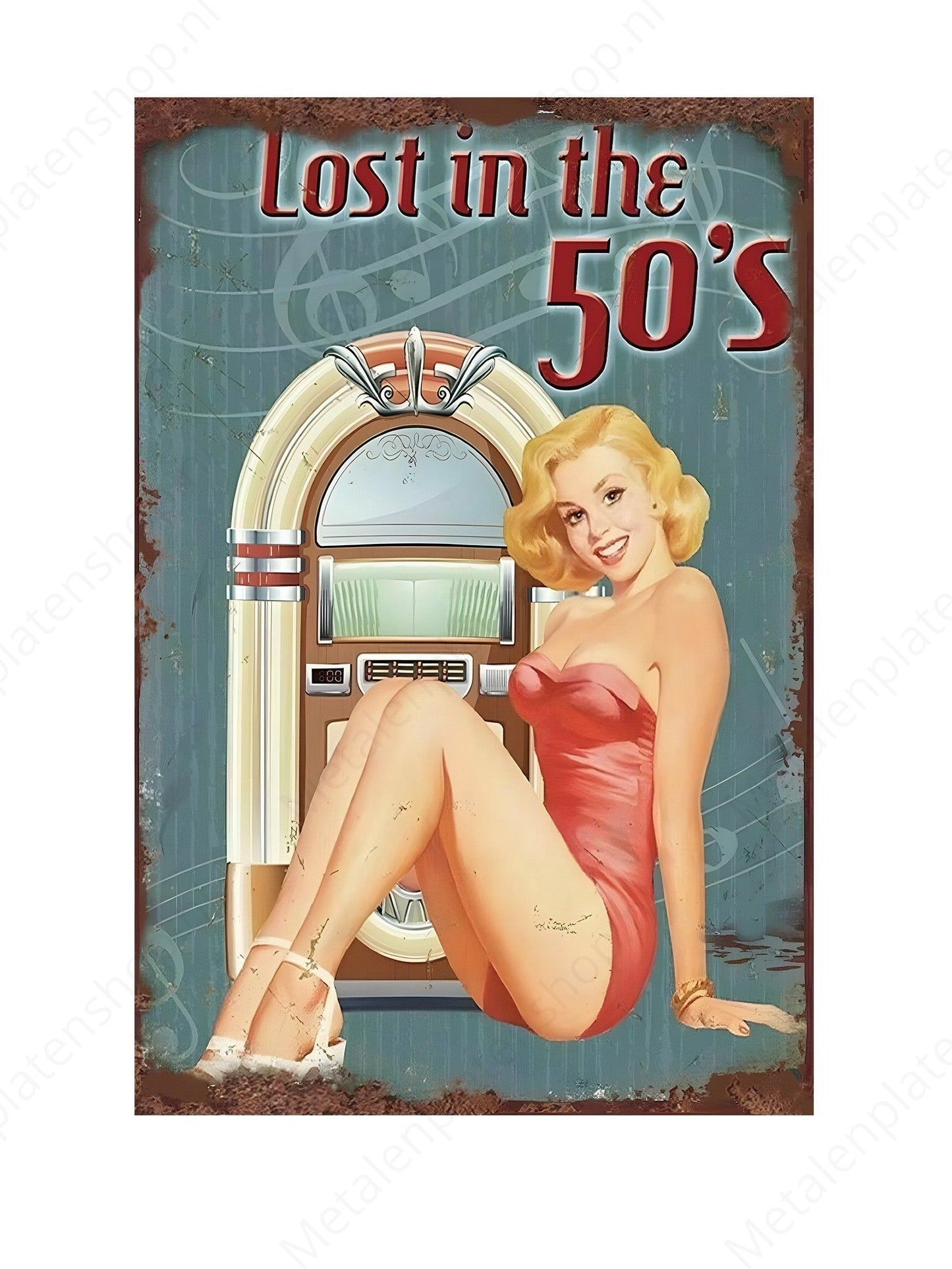 Lost in the 50's - Metal Wall Sign